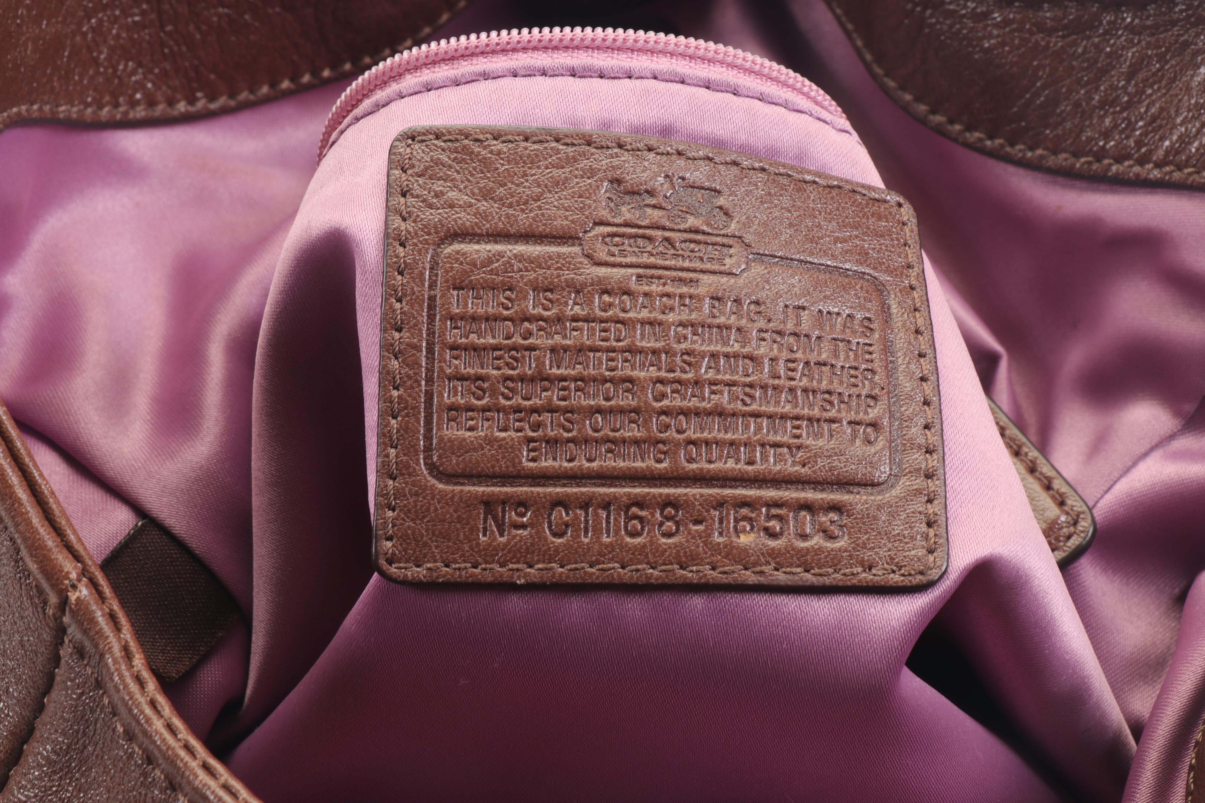 Coach Maggie Madison Brown Leather Shoulder Bag