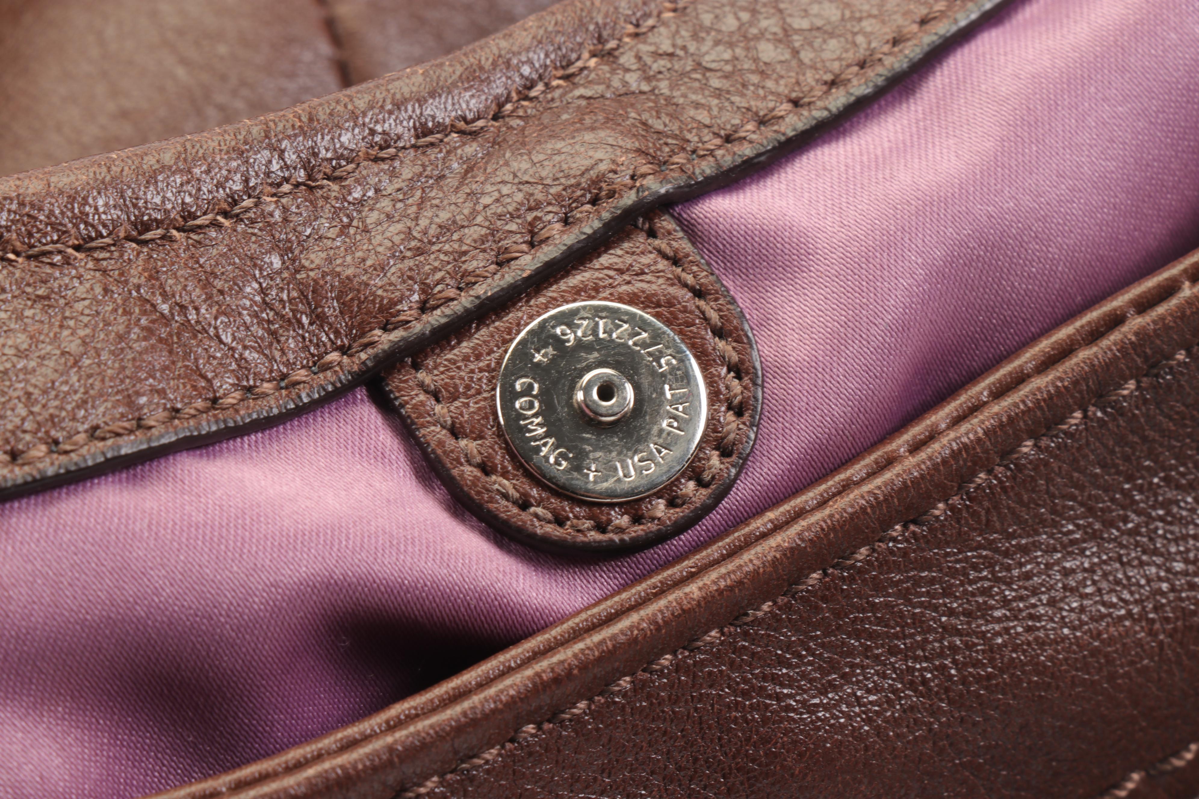 Coach Maggie Madison Brown Leather Shoulder Bag