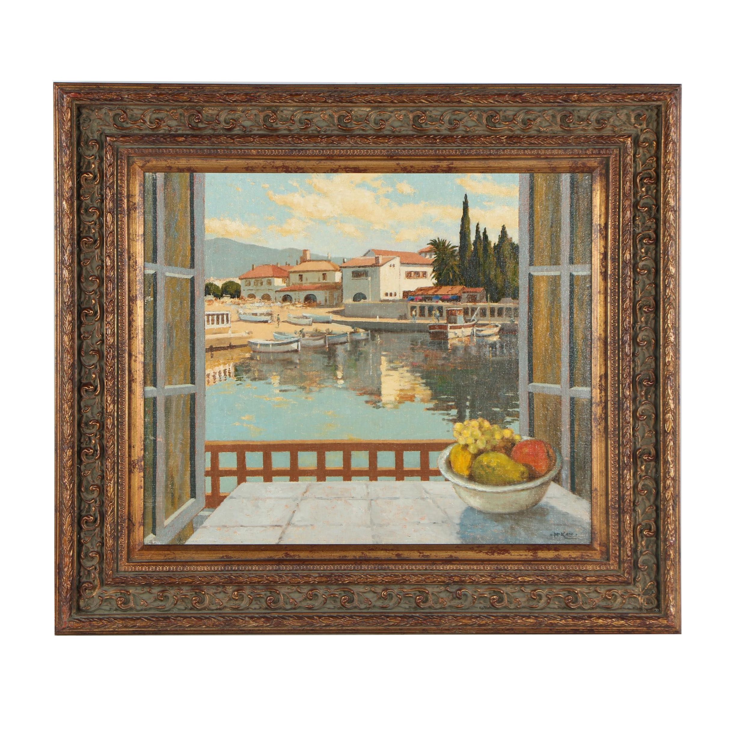 E. Bruce McKay Oil Painting "Caanes Port"