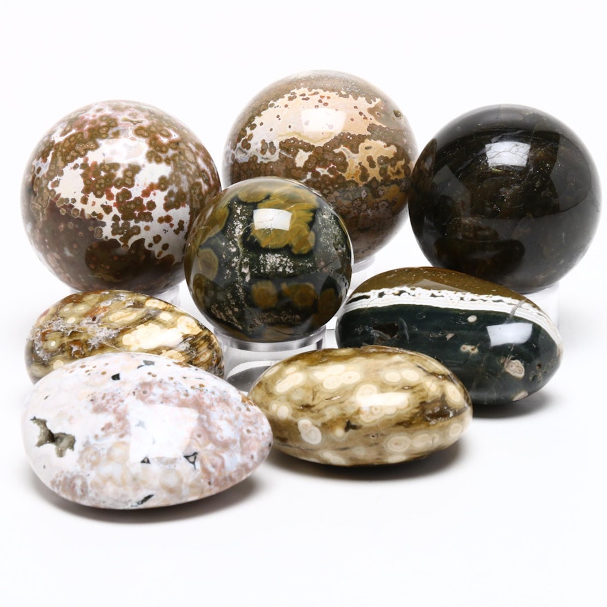 Polished Ocean Jasper Minerals