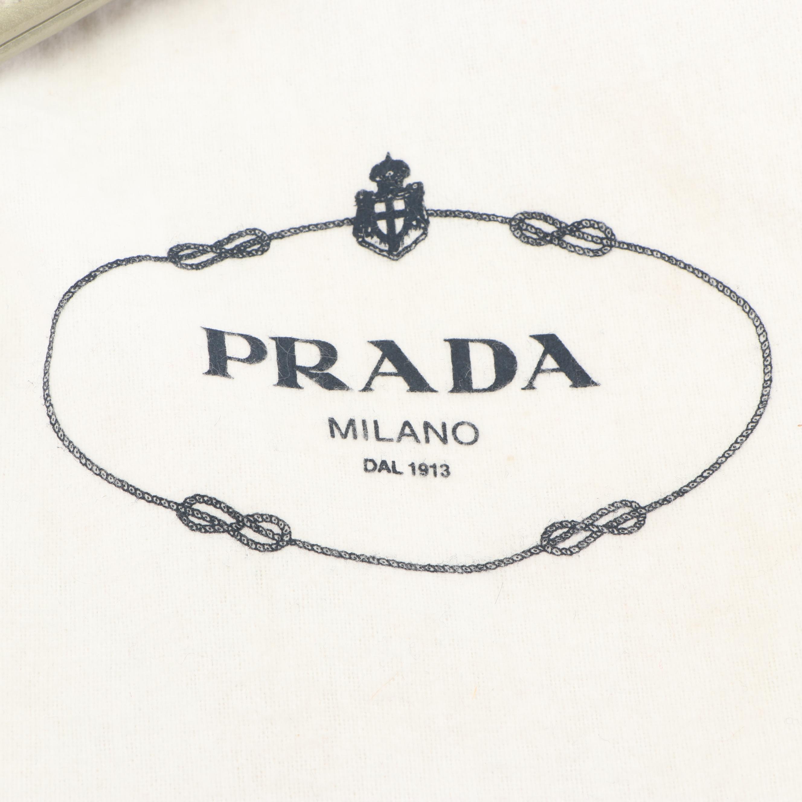 Prada Ombré Patent Leather Envelope Clutch