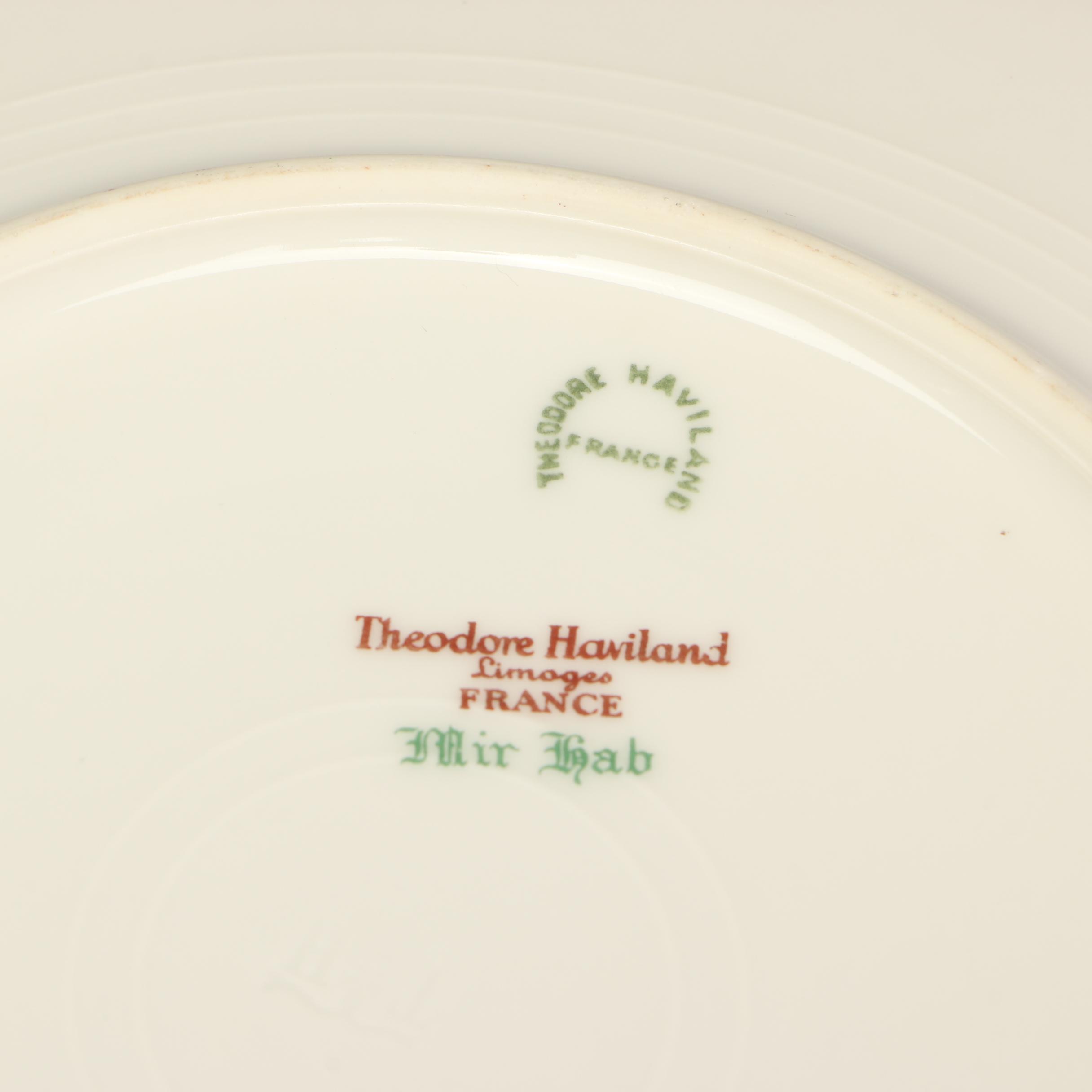 Haviland Limoges "Mir Hab" Porcelain Plates