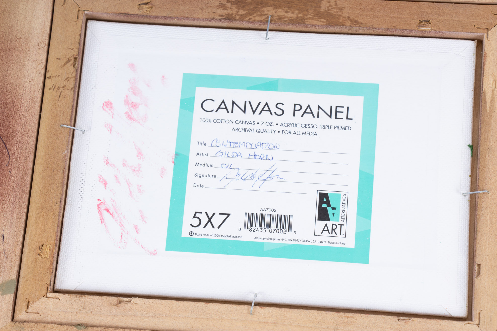 Gilda Horn Oil Painting "Contemplation"