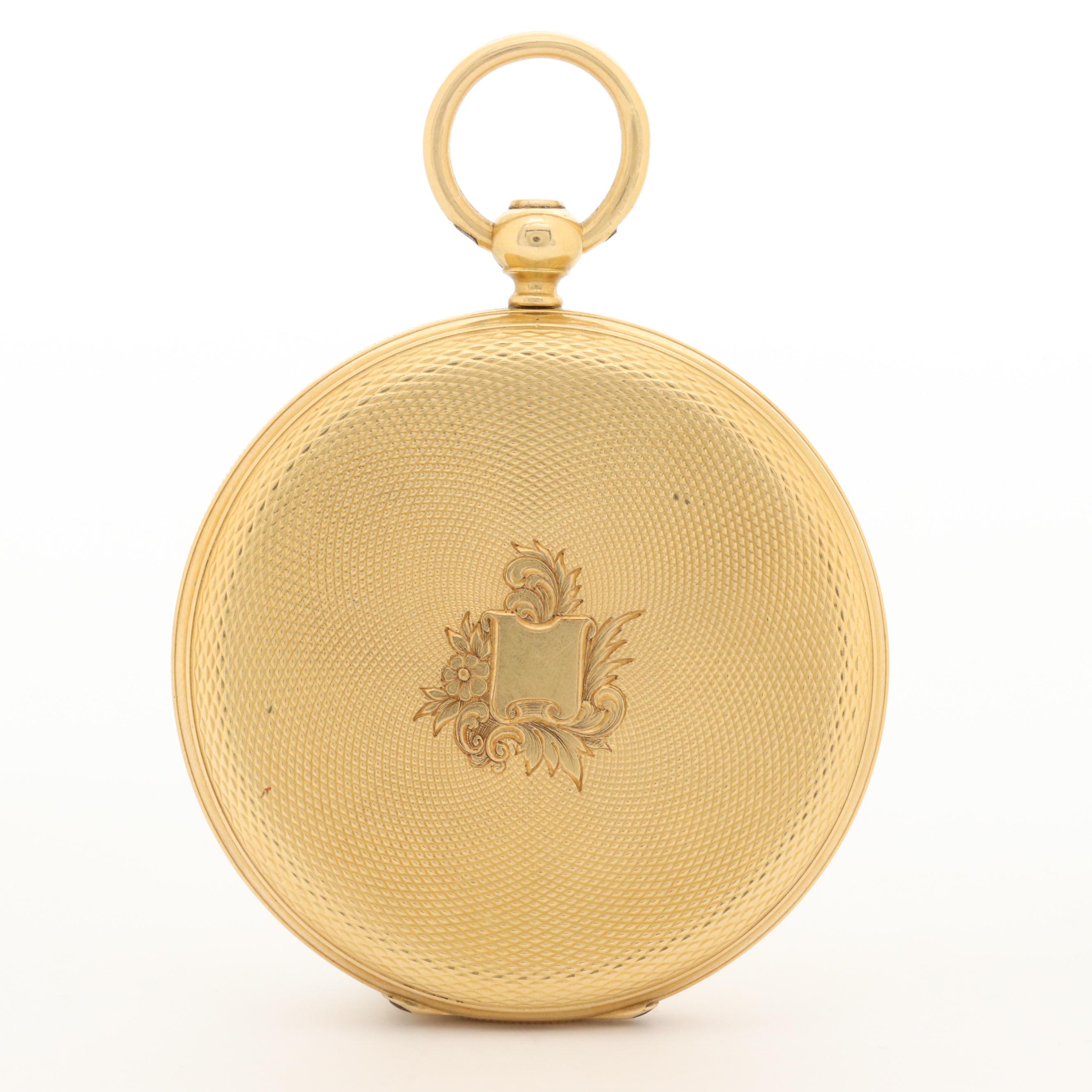 Antique Vacheron & Constantin 18K Gold Hunter Case Pocket Watch