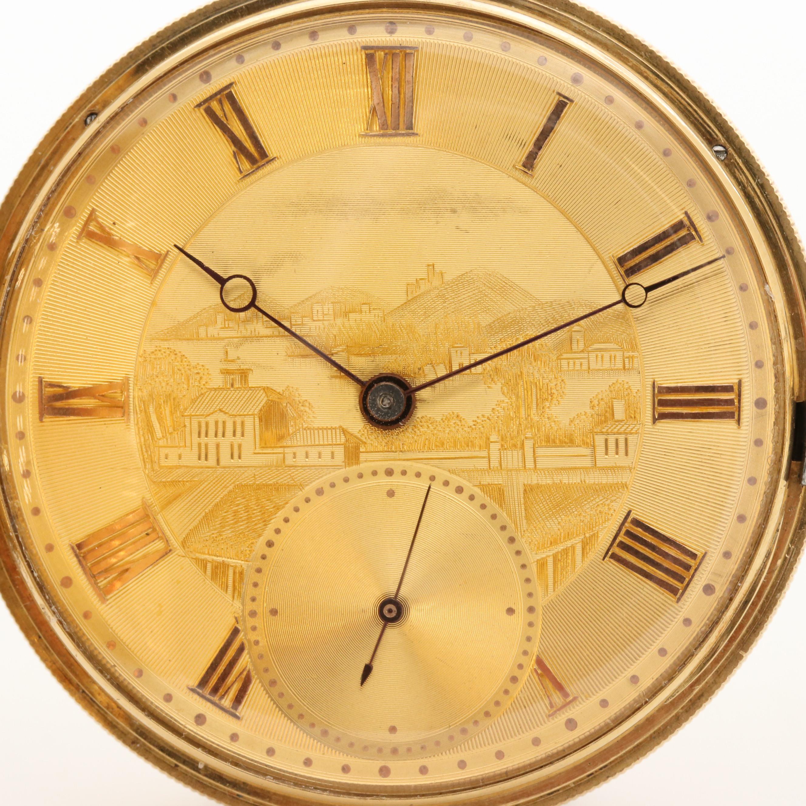 Antique Vacheron & Constantin 18K Gold Hunter Case Pocket Watch