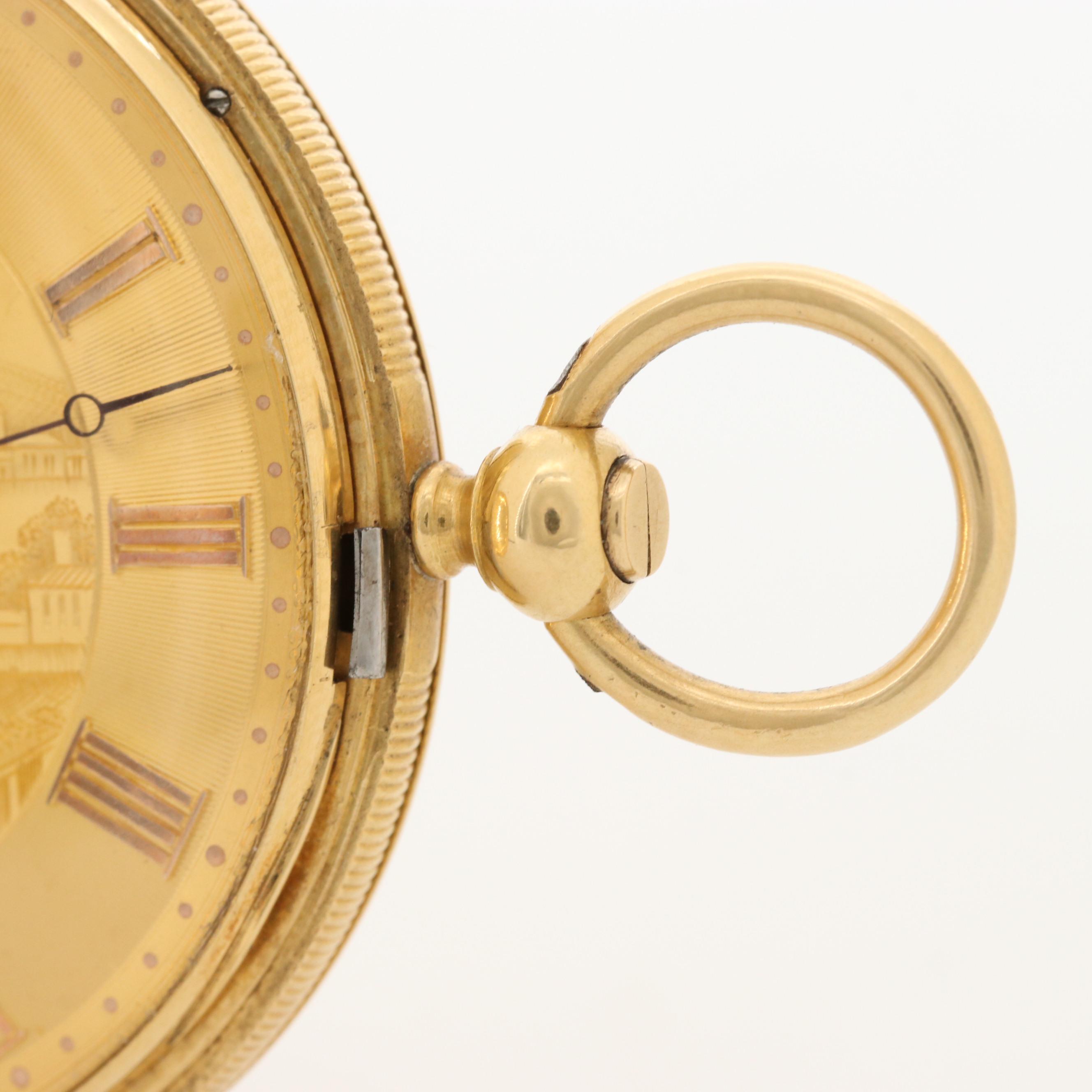 Antique Vacheron & Constantin 18K Gold Hunter Case Pocket Watch