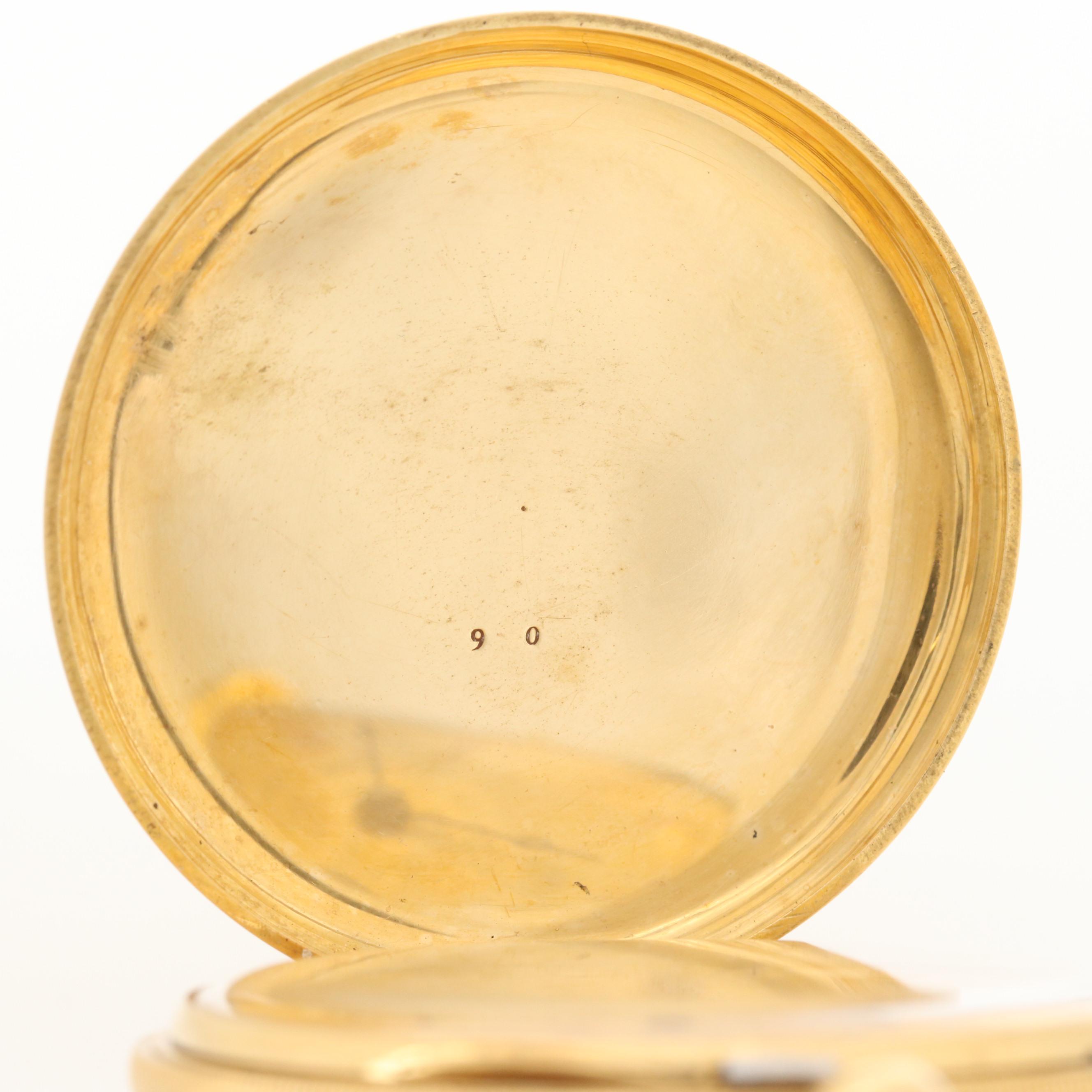 Antique Vacheron & Constantin 18K Gold Hunter Case Pocket Watch