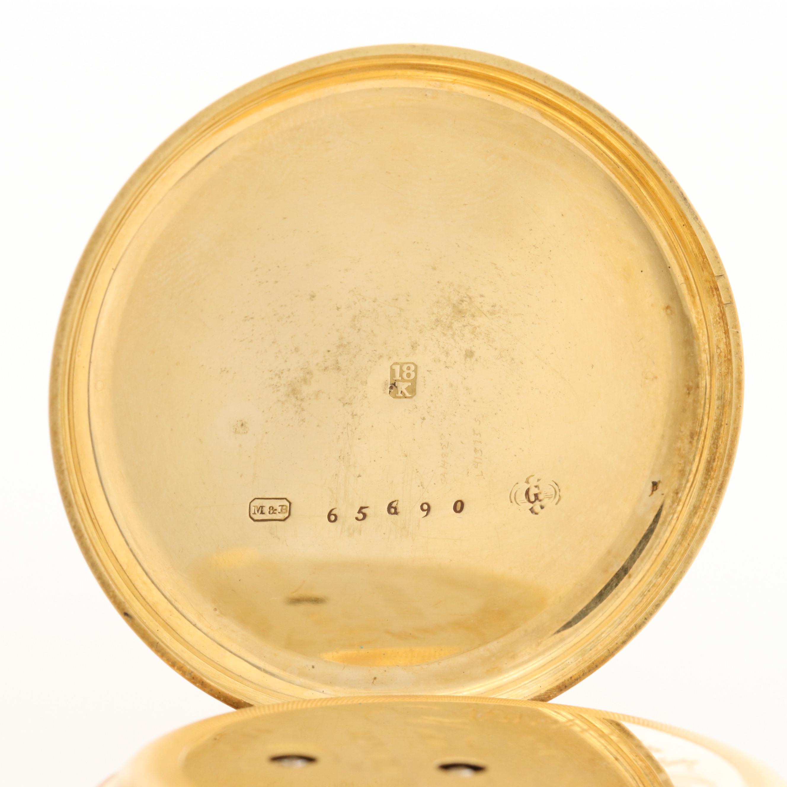 Antique Vacheron & Constantin 18K Gold Hunter Case Pocket Watch