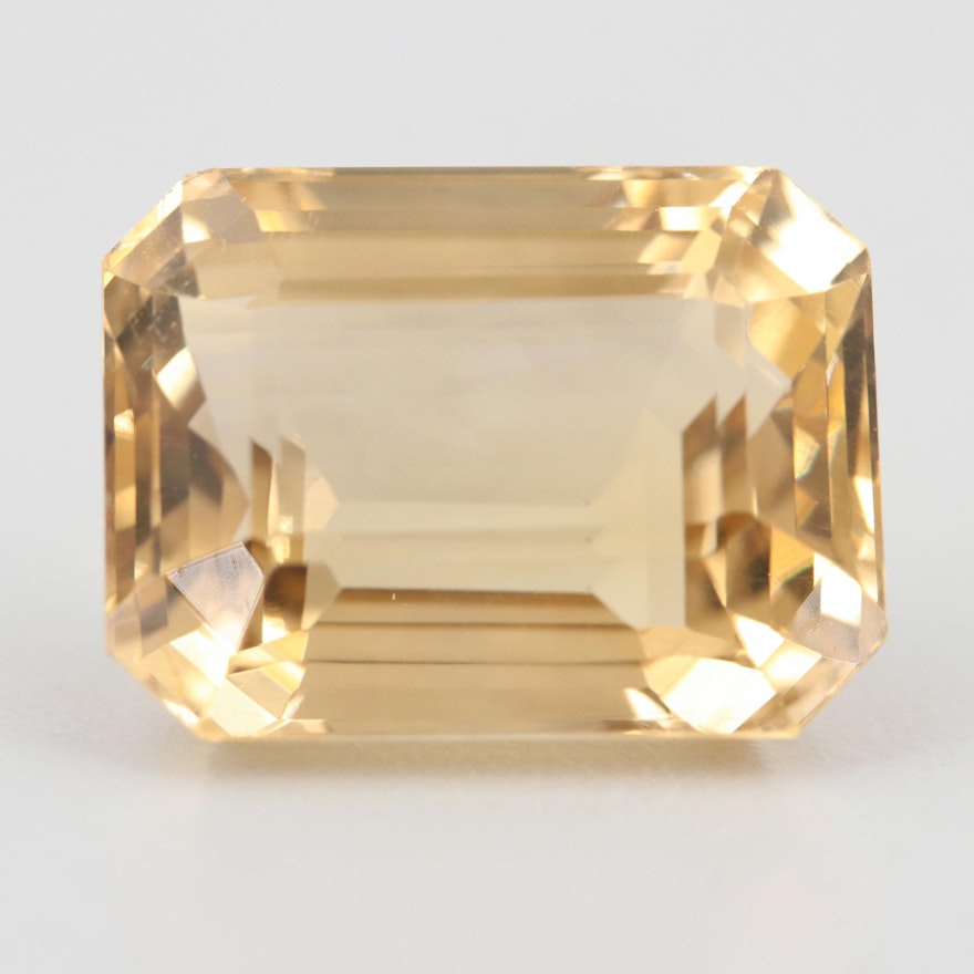 Loose 22.64 CT Citrine Gemstone