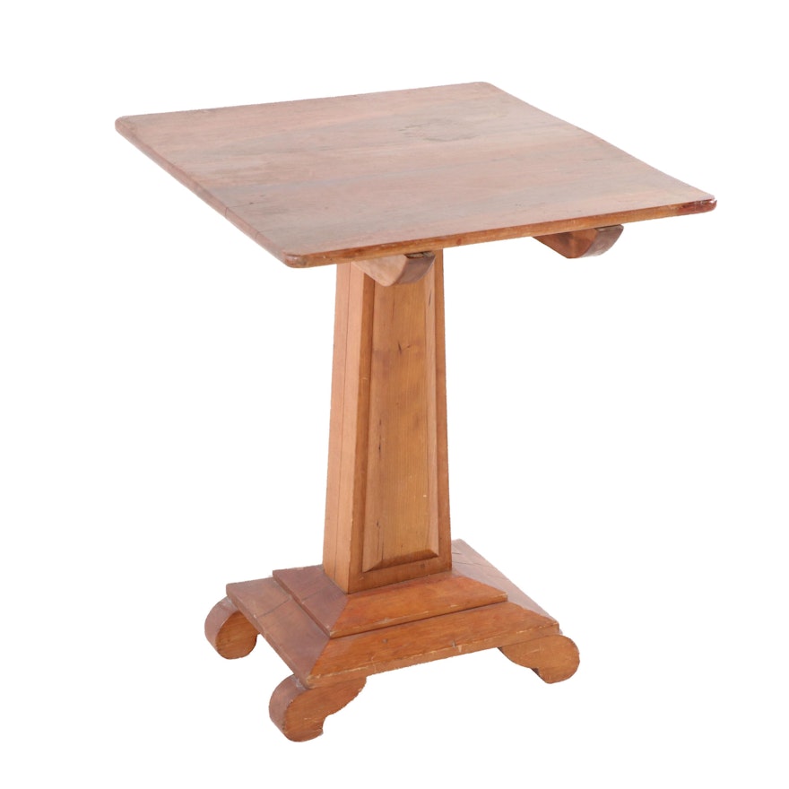 American Empire Cherry Tilt-Top Table, Early 20th Century