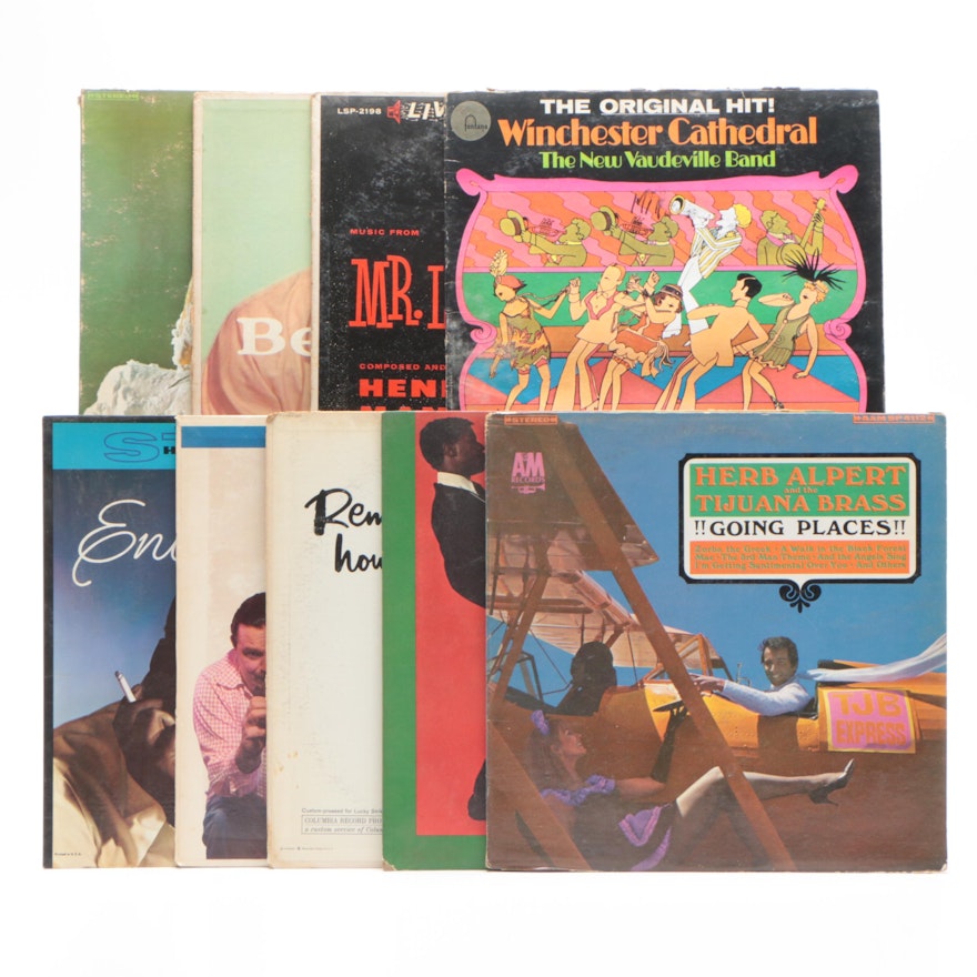 LP Records Featuring Herb Alpert and the Tijuana Brass and More, Mid-Century