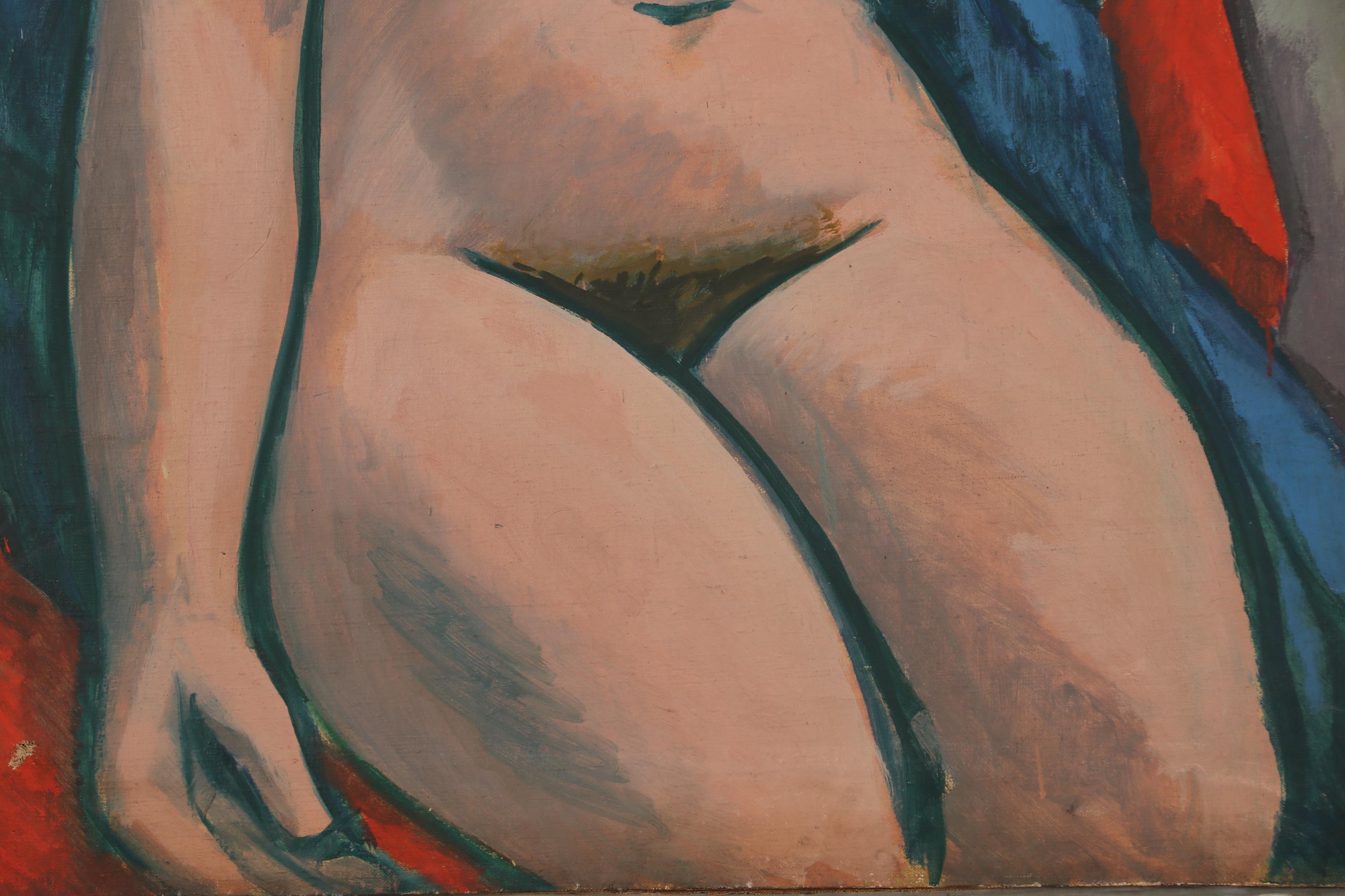 Thomas Brownell Eldred 1936 Oil Painting "Nude"