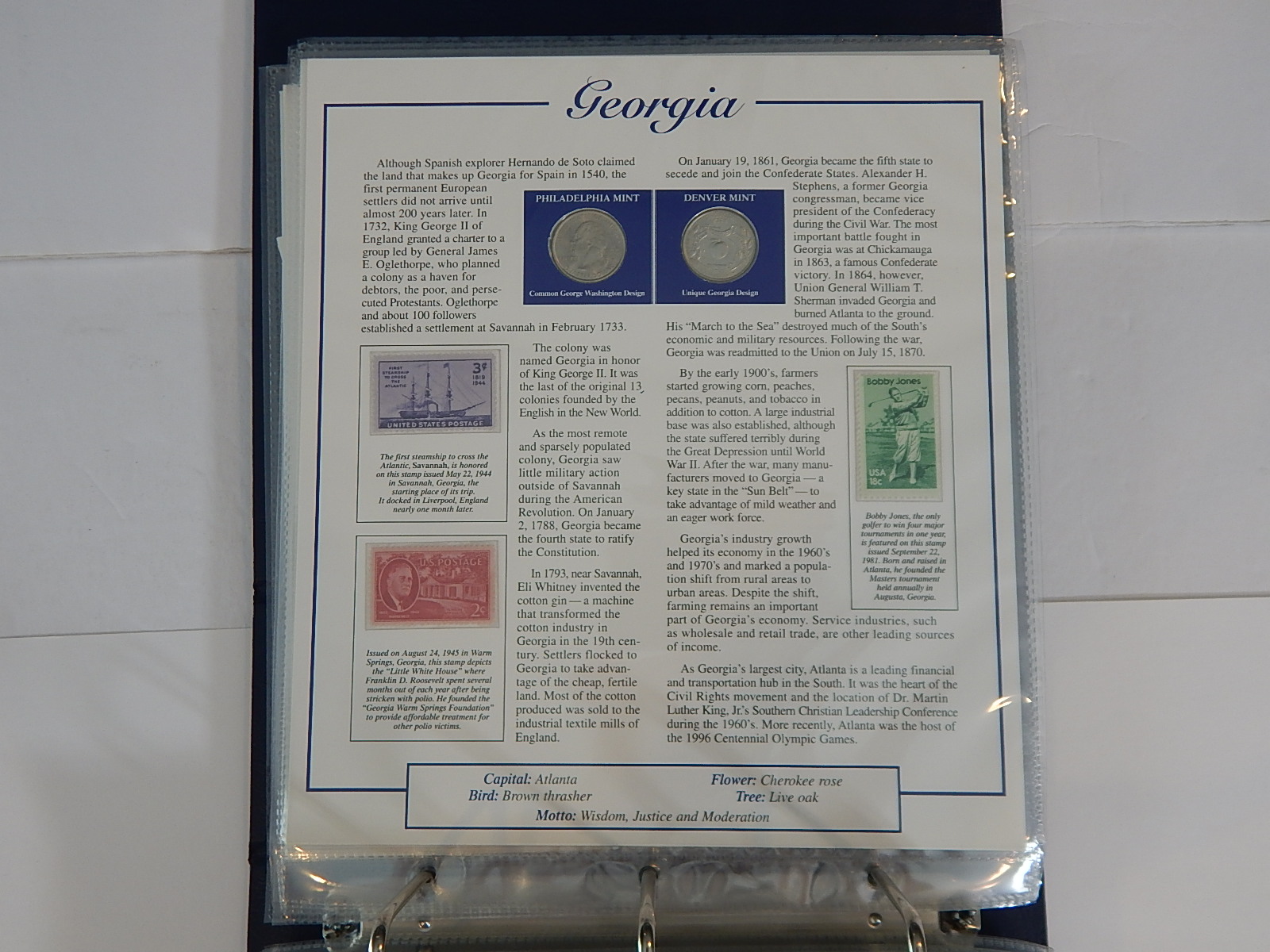 Postal Commemorative Society "Statehood Quarters Collection" Volume I