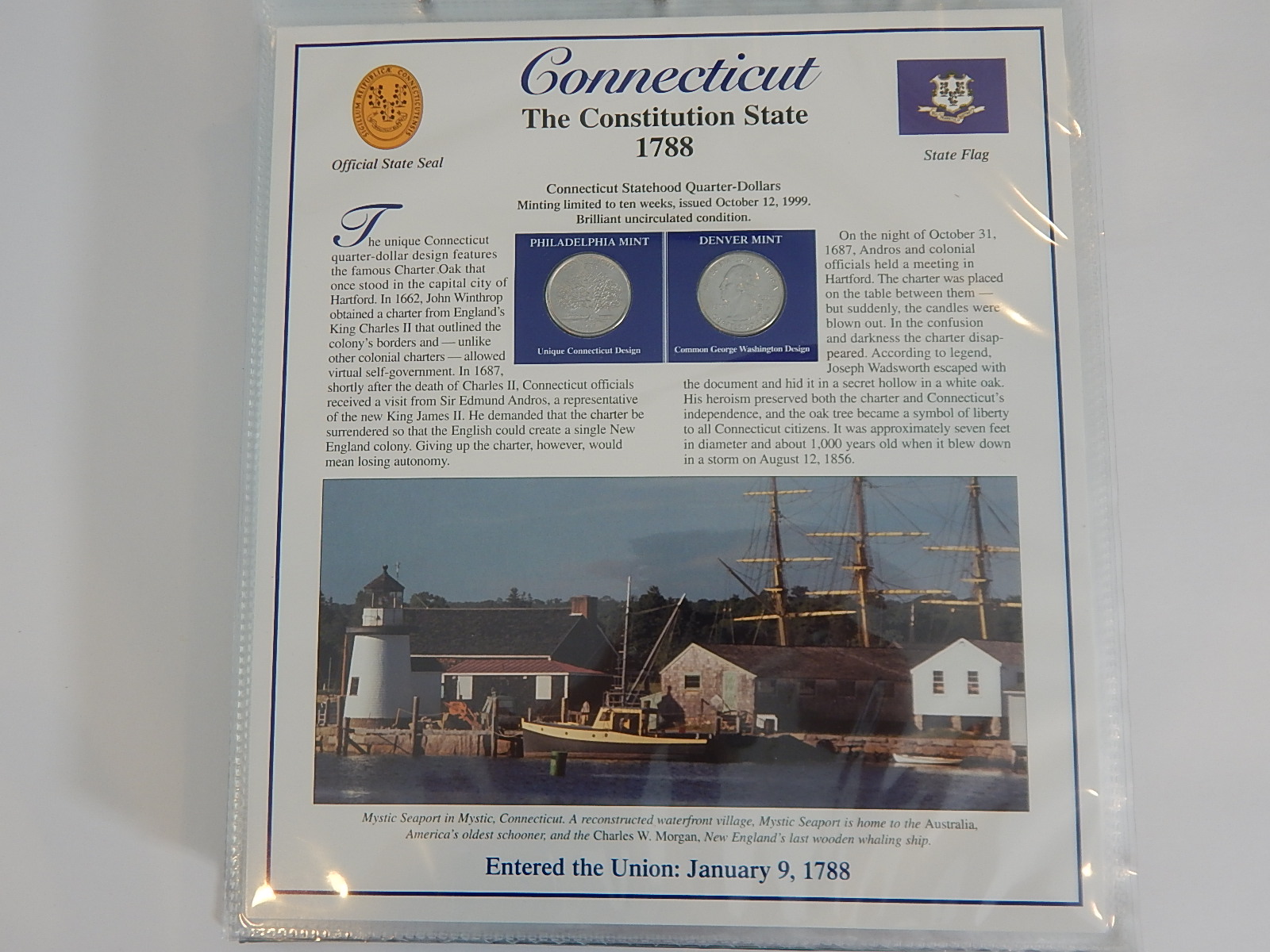 Postal Commemorative Society "Statehood Quarters Collection" Volume I