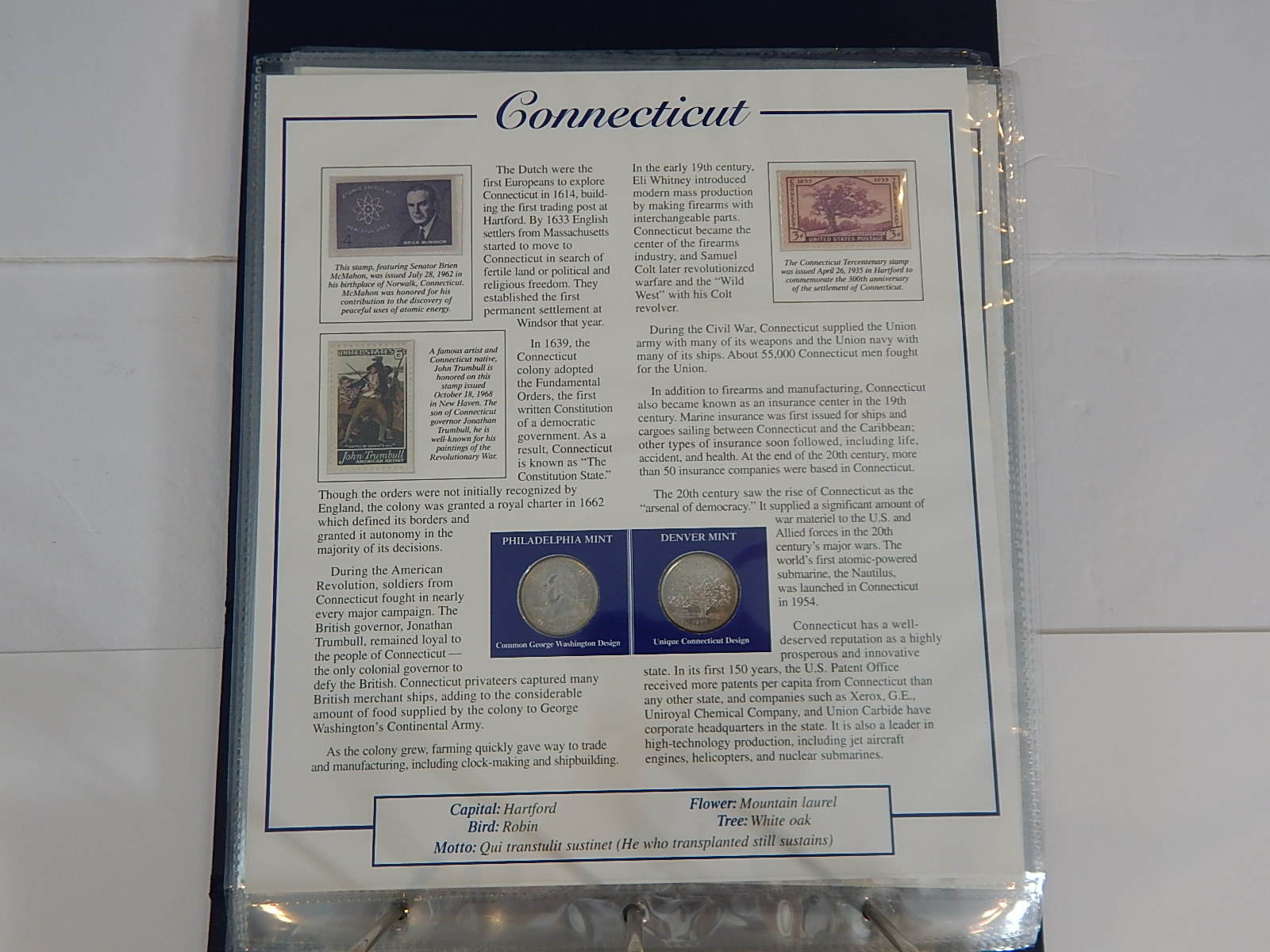 Postal Commemorative Society "Statehood Quarters Collection" Volume I