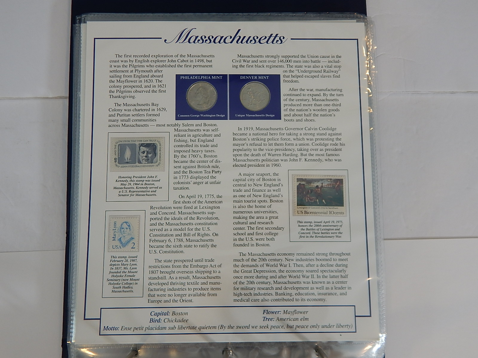 Postal Commemorative Society "Statehood Quarters Collection" Volume I