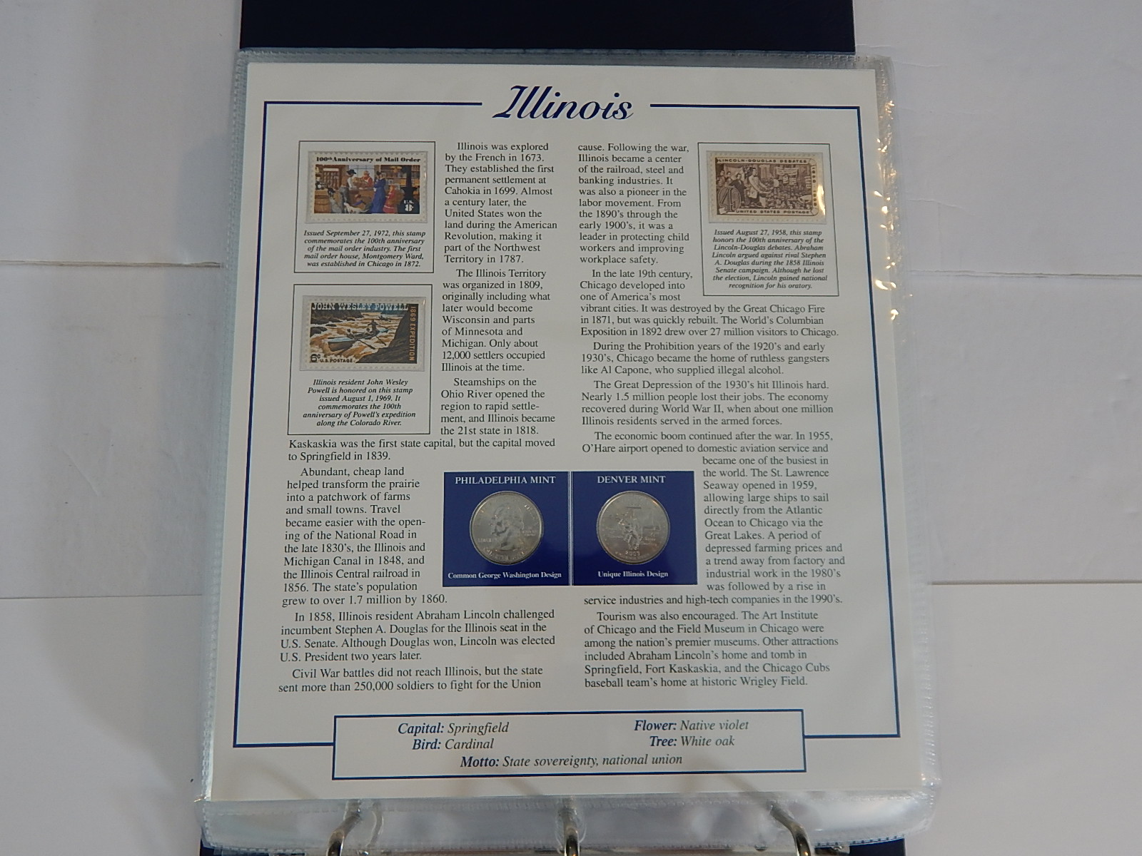 Postal Commemorative Society "Statehood Quarters Collection" Volume I