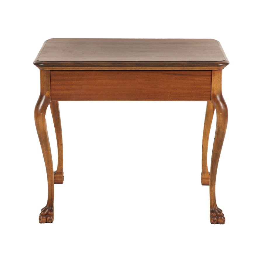 Queen Anne Style Side Table, Late 20th Century