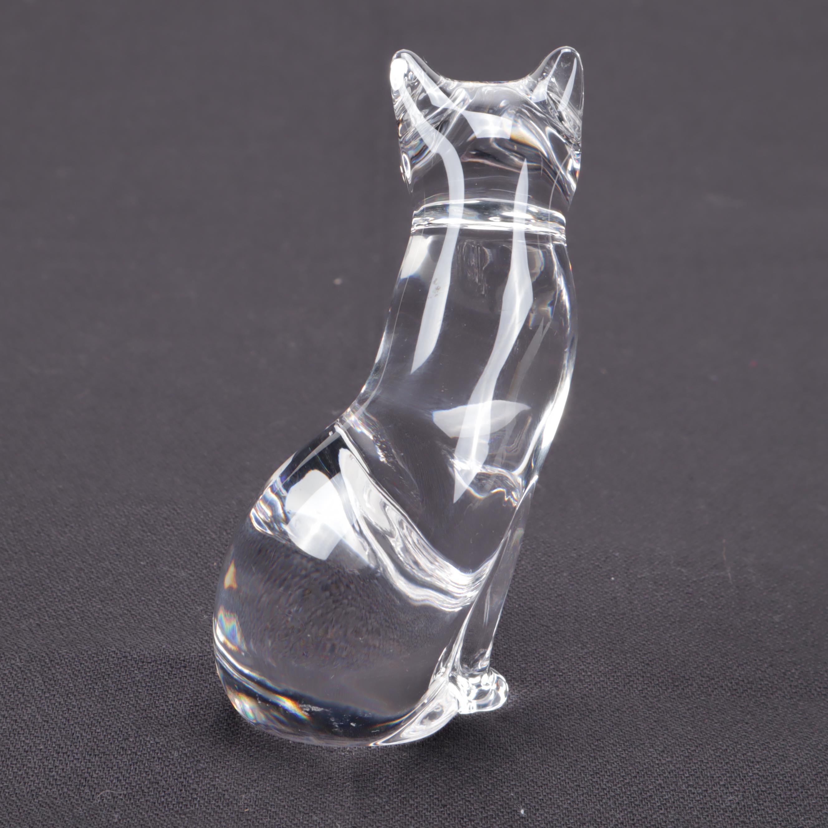 Lenox Crystal Cat Figurine
