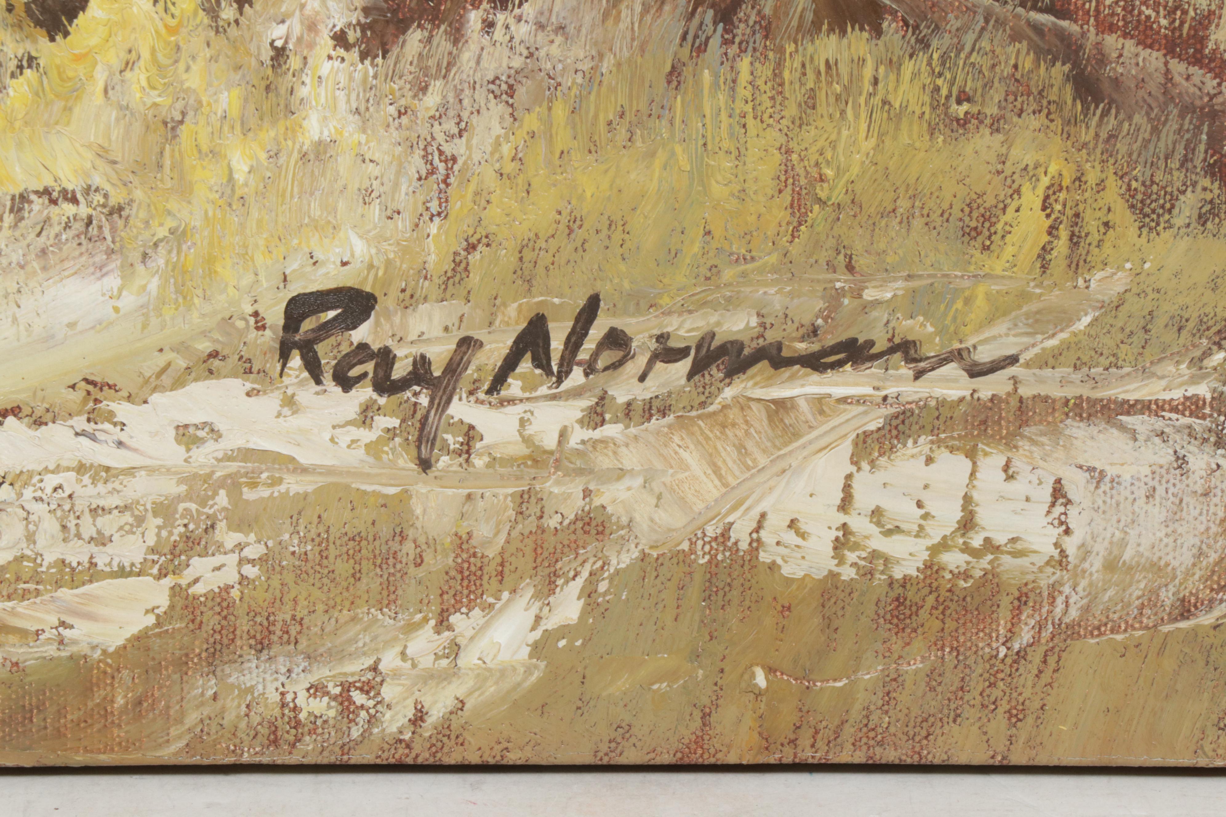 Burnett and Ray Alorman Landscape Oil Paintings