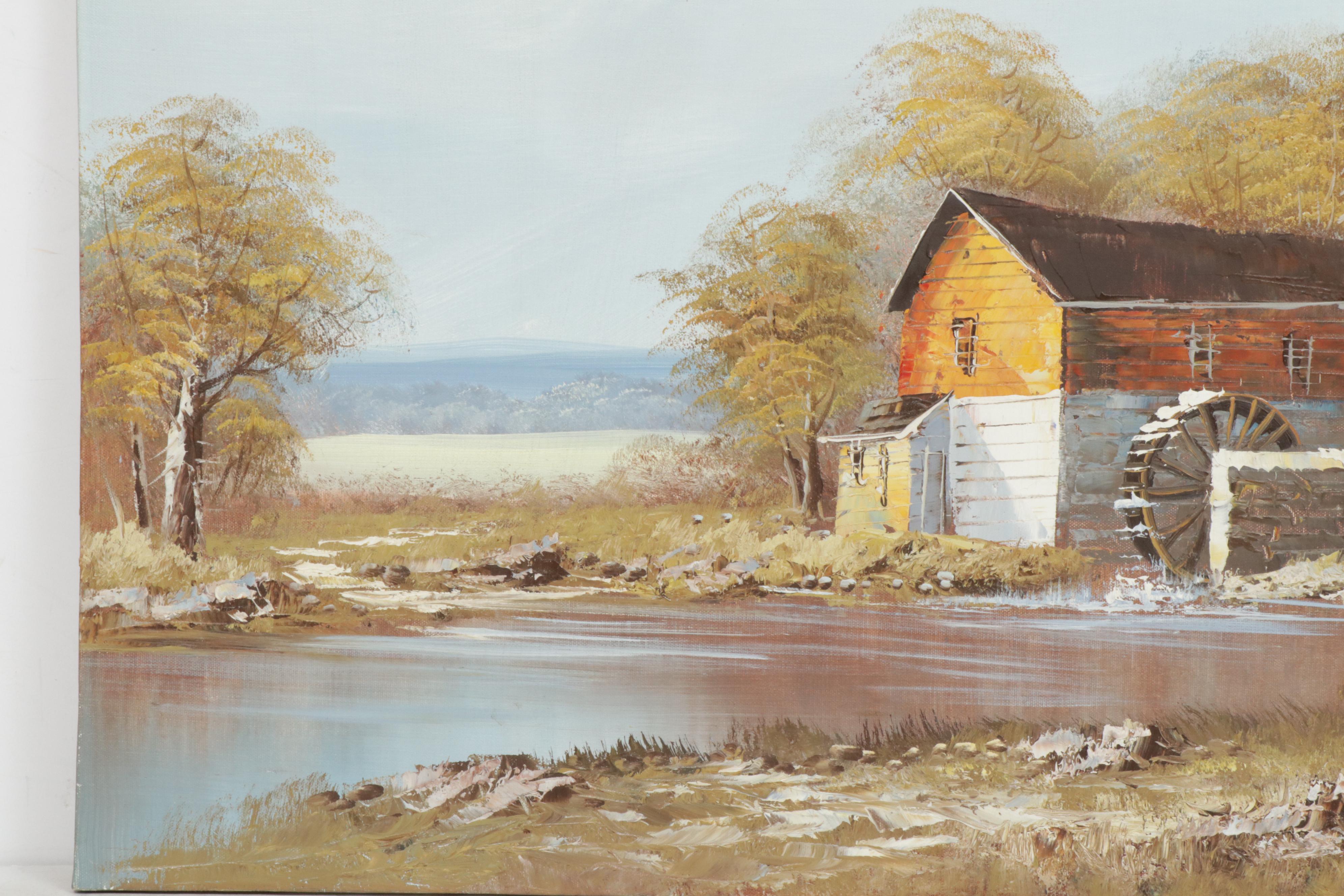 Burnett and Ray Alorman Landscape Oil Paintings