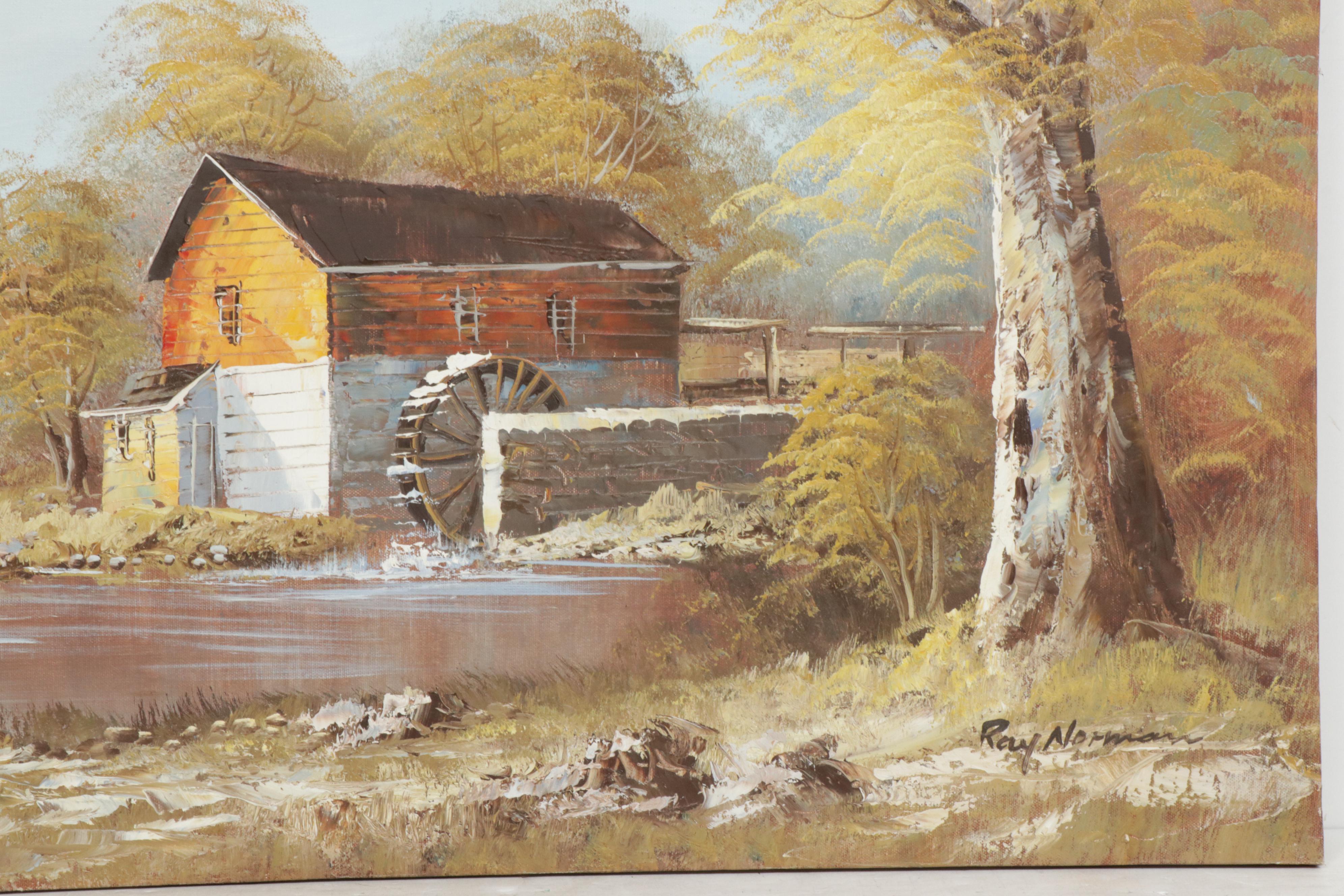 Burnett and Ray Alorman Landscape Oil Paintings