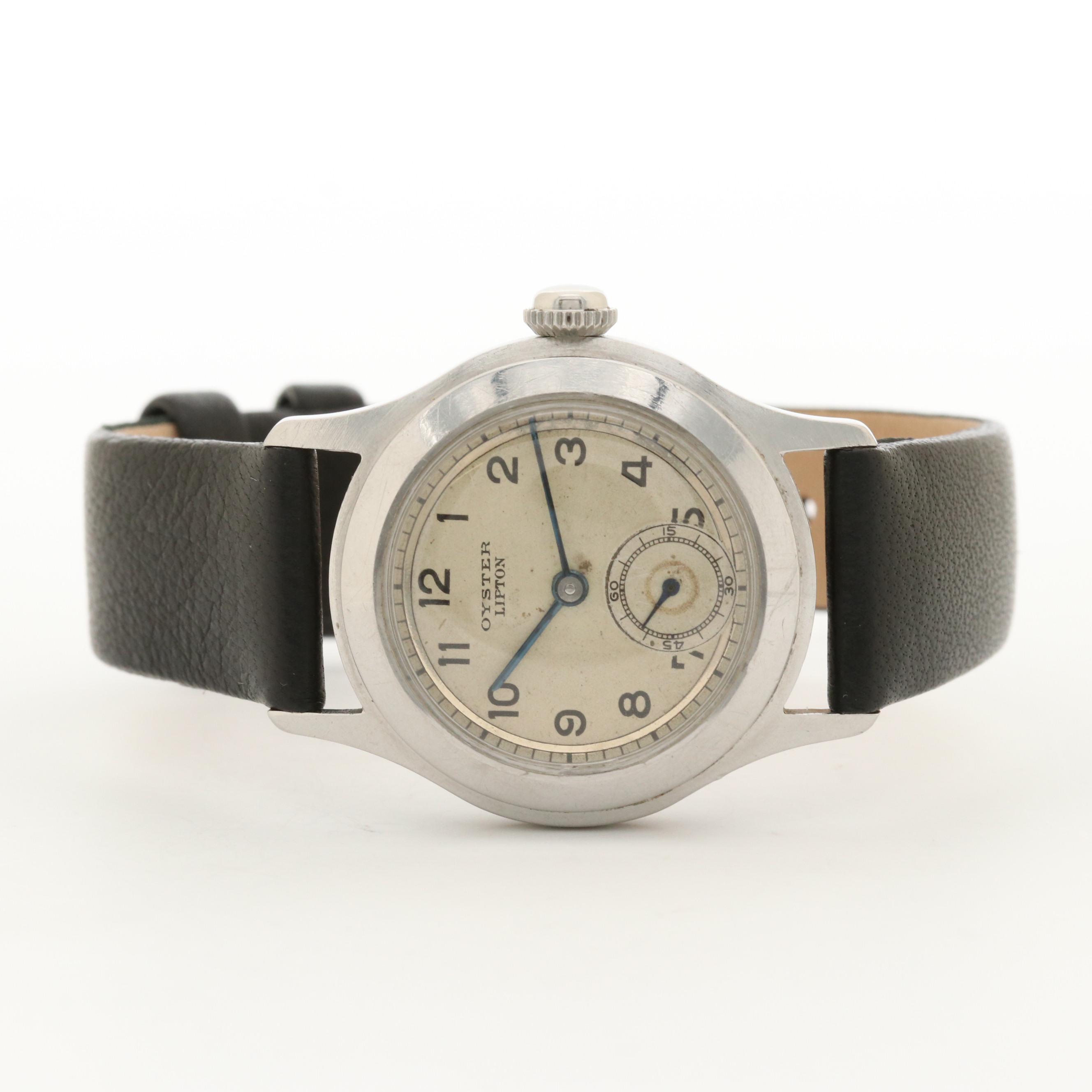 Vintage Rolex Oyster Lipton Stainless Steel Watch, Circa 1940