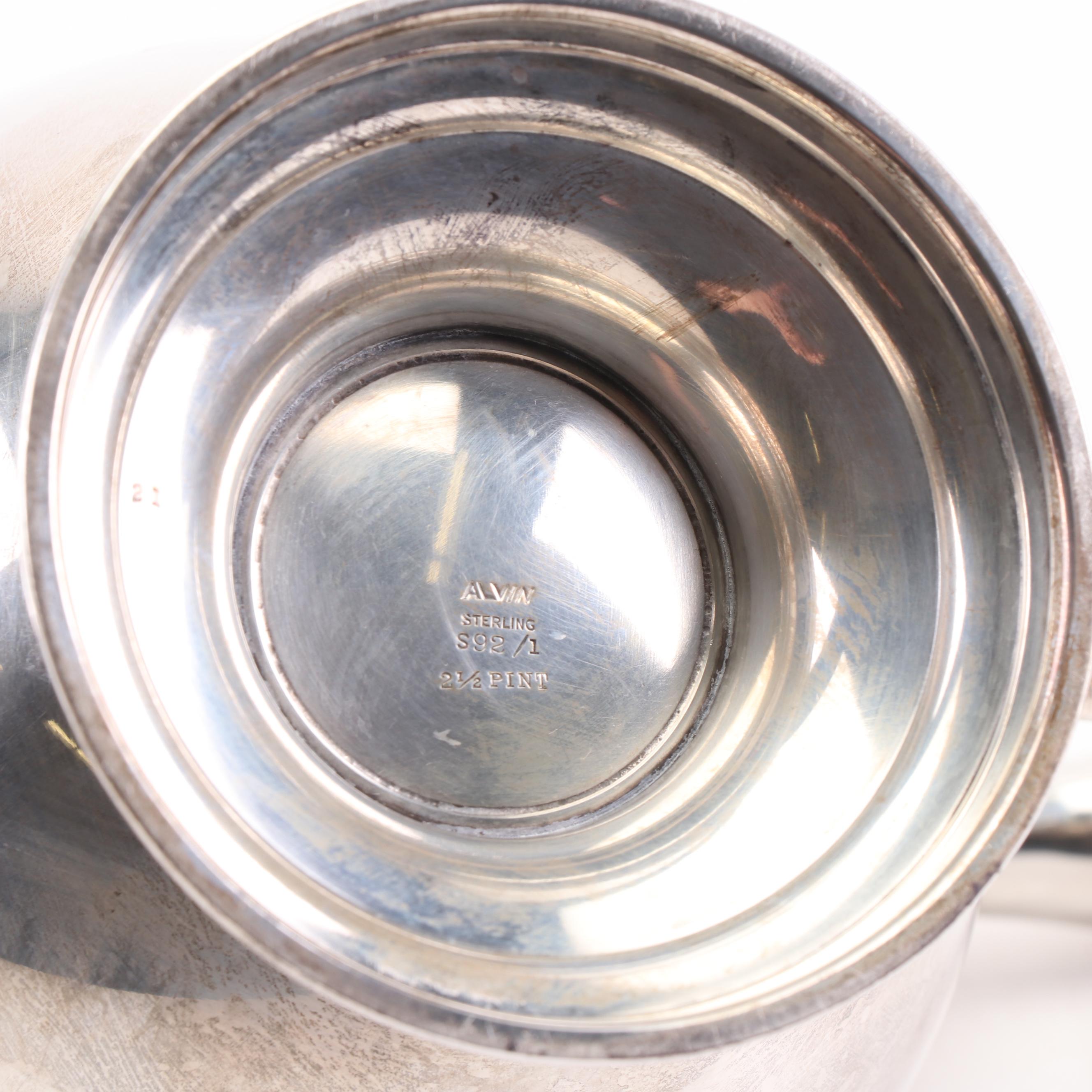 Alvin Mfg. Co. Sterling Silver Tea and Coffee Service