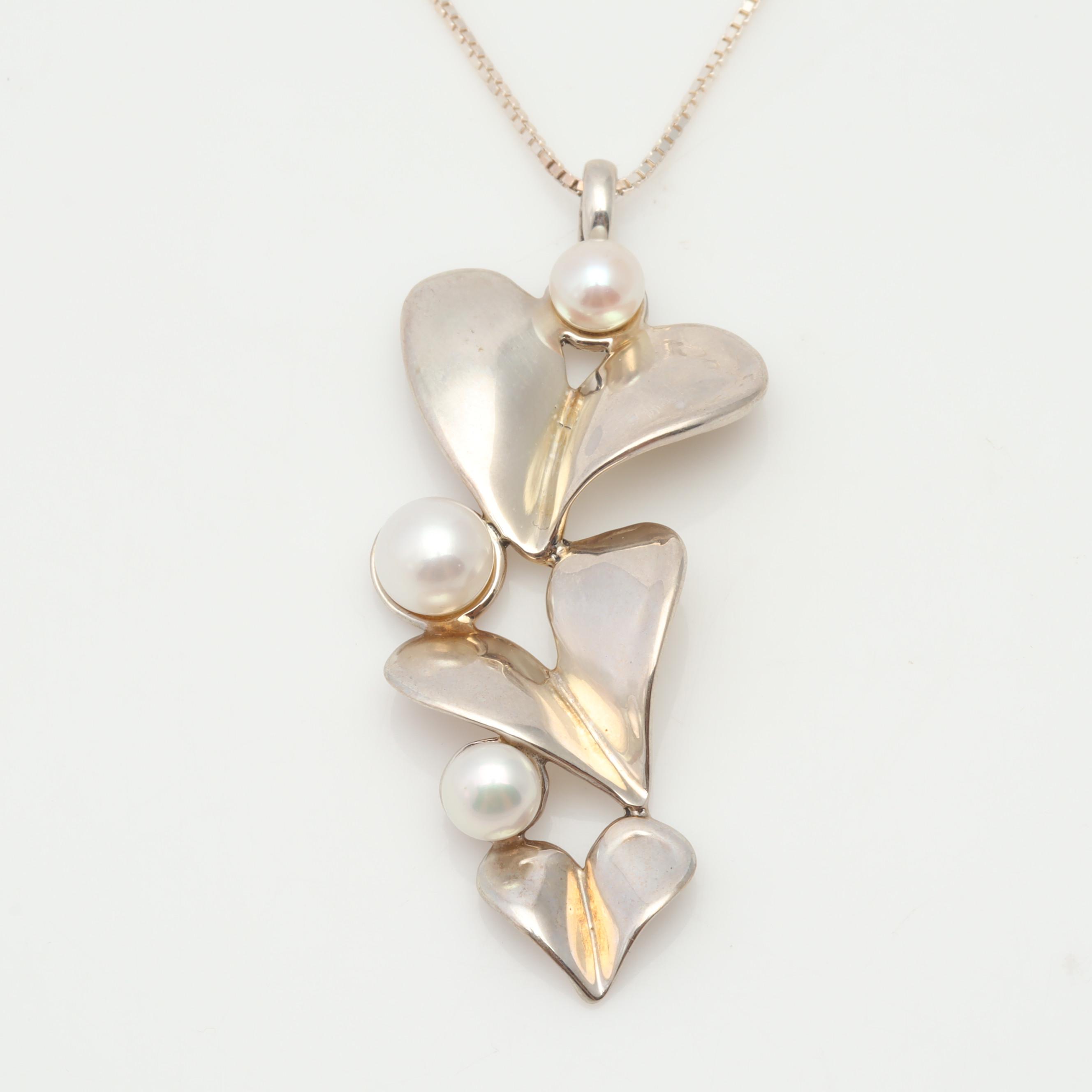 Hagit Gorali Sterling Silver and Cultured Pearl Jewelry