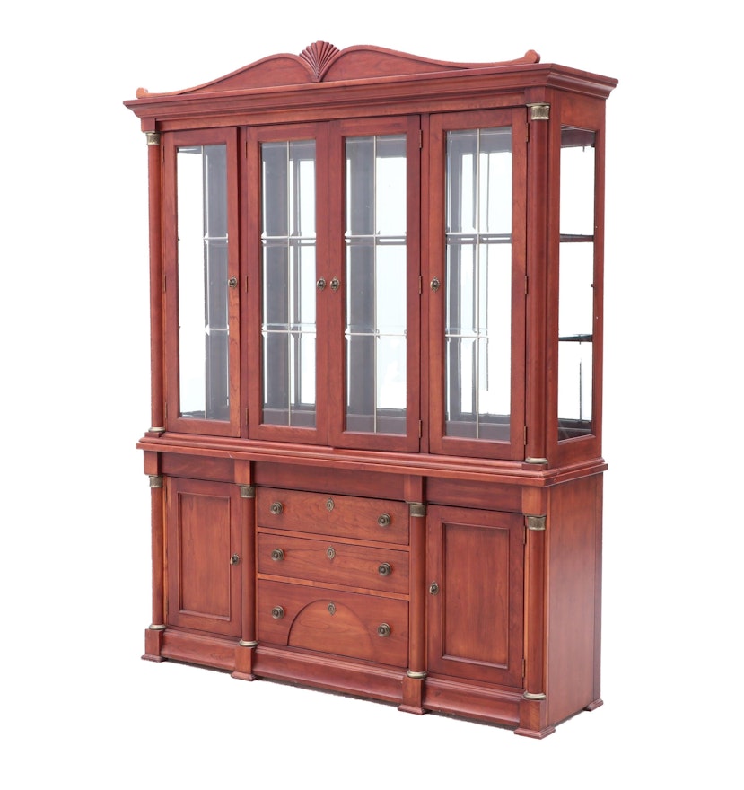 Lexington Neoclassical China Cabinet, in Cherry