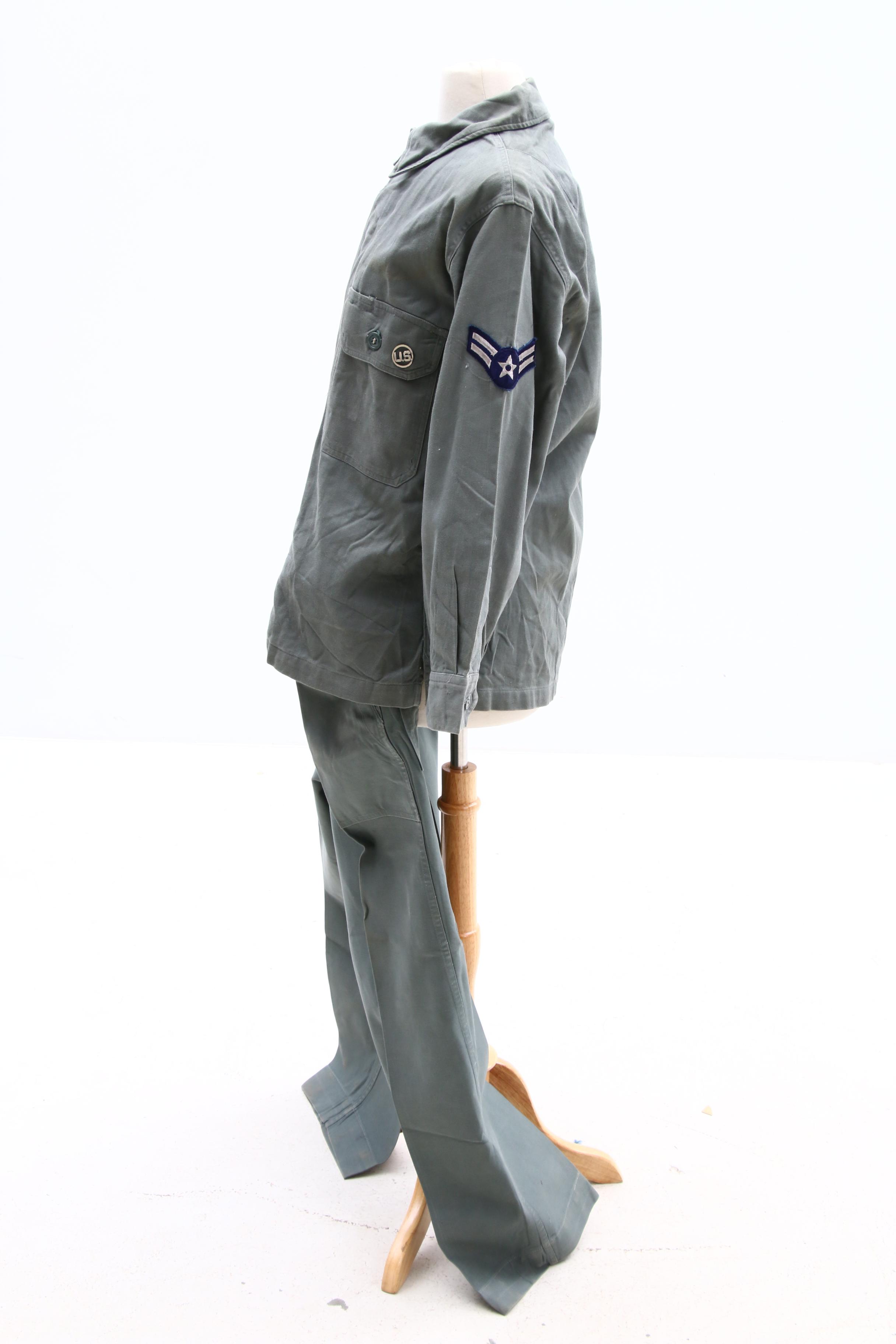 United States Air Force 1st Class Airman Vietnam War Work Uniform, Circa 1960