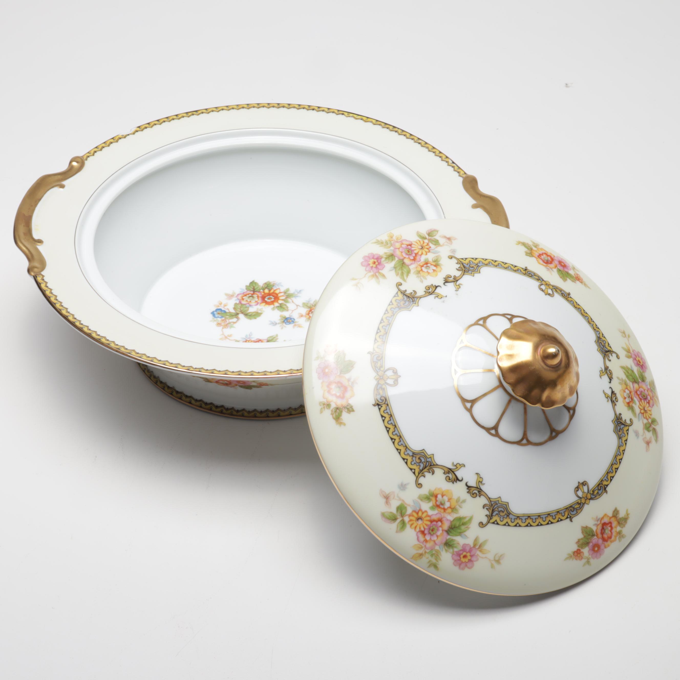 Noritake "Aubery" Gilded Dinnerware, Vintage