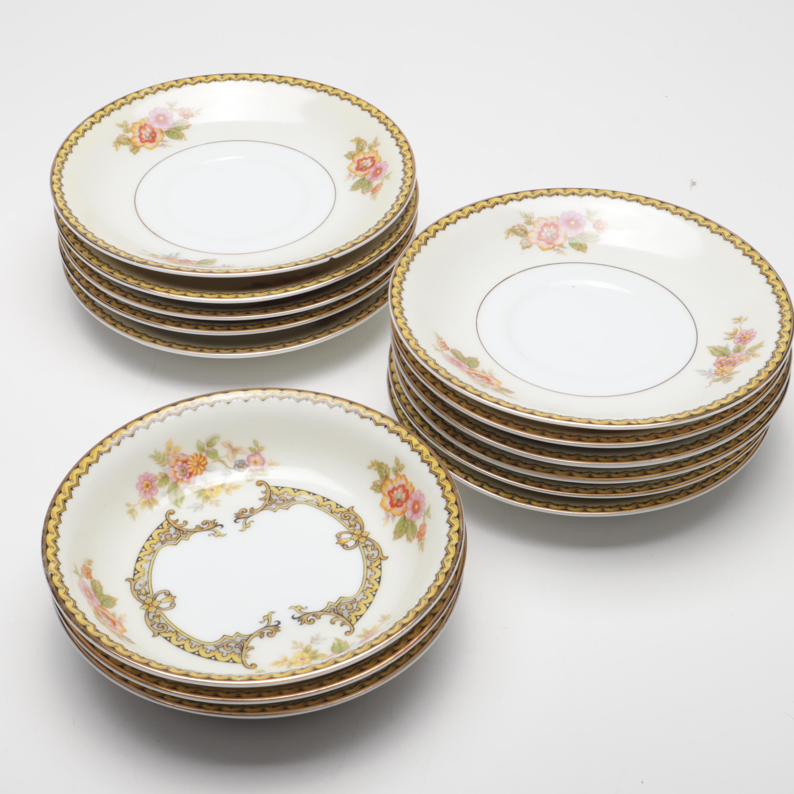 Noritake "Aubery" Gilded Dinnerware, Vintage