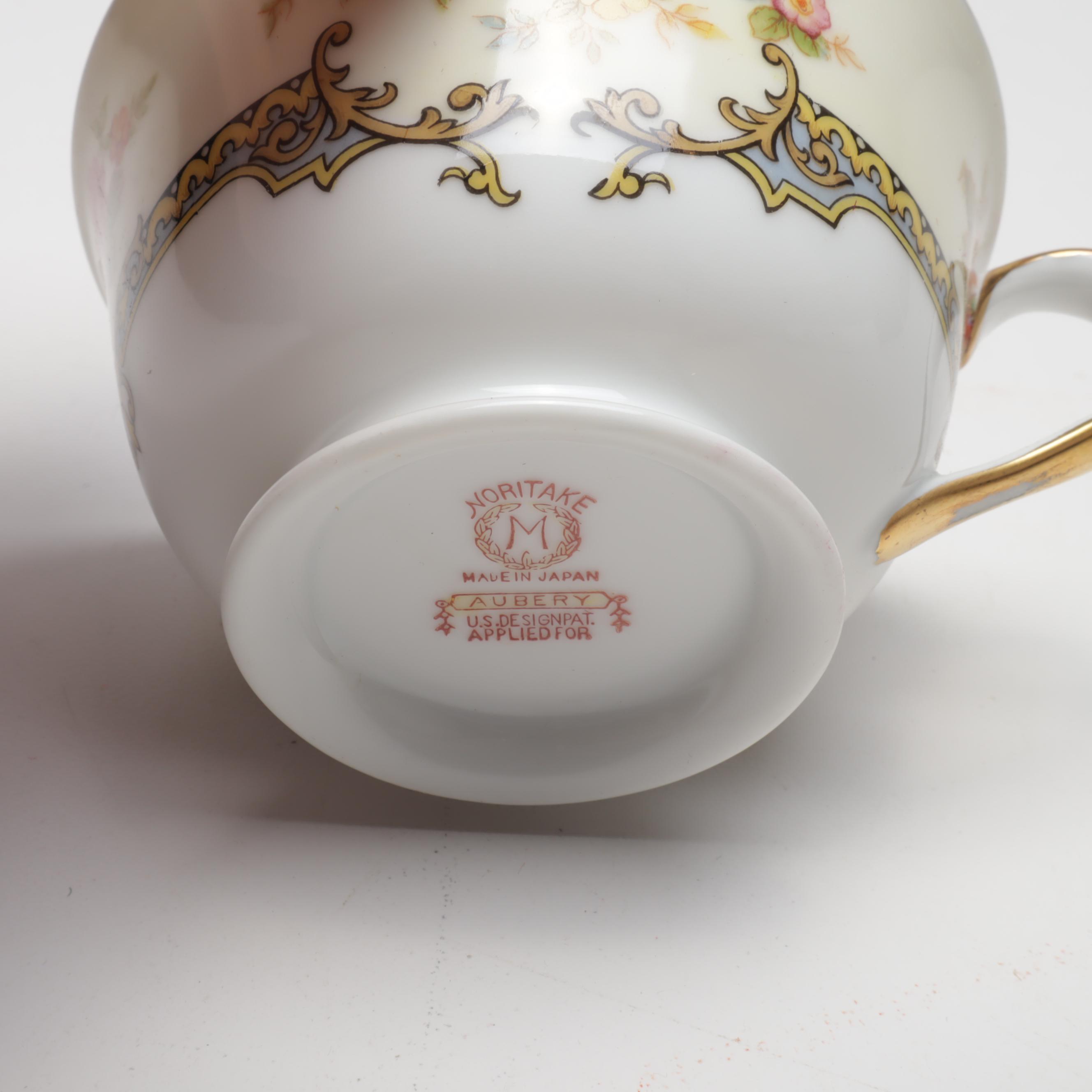 Noritake "Aubery" Gilded Dinnerware, Vintage