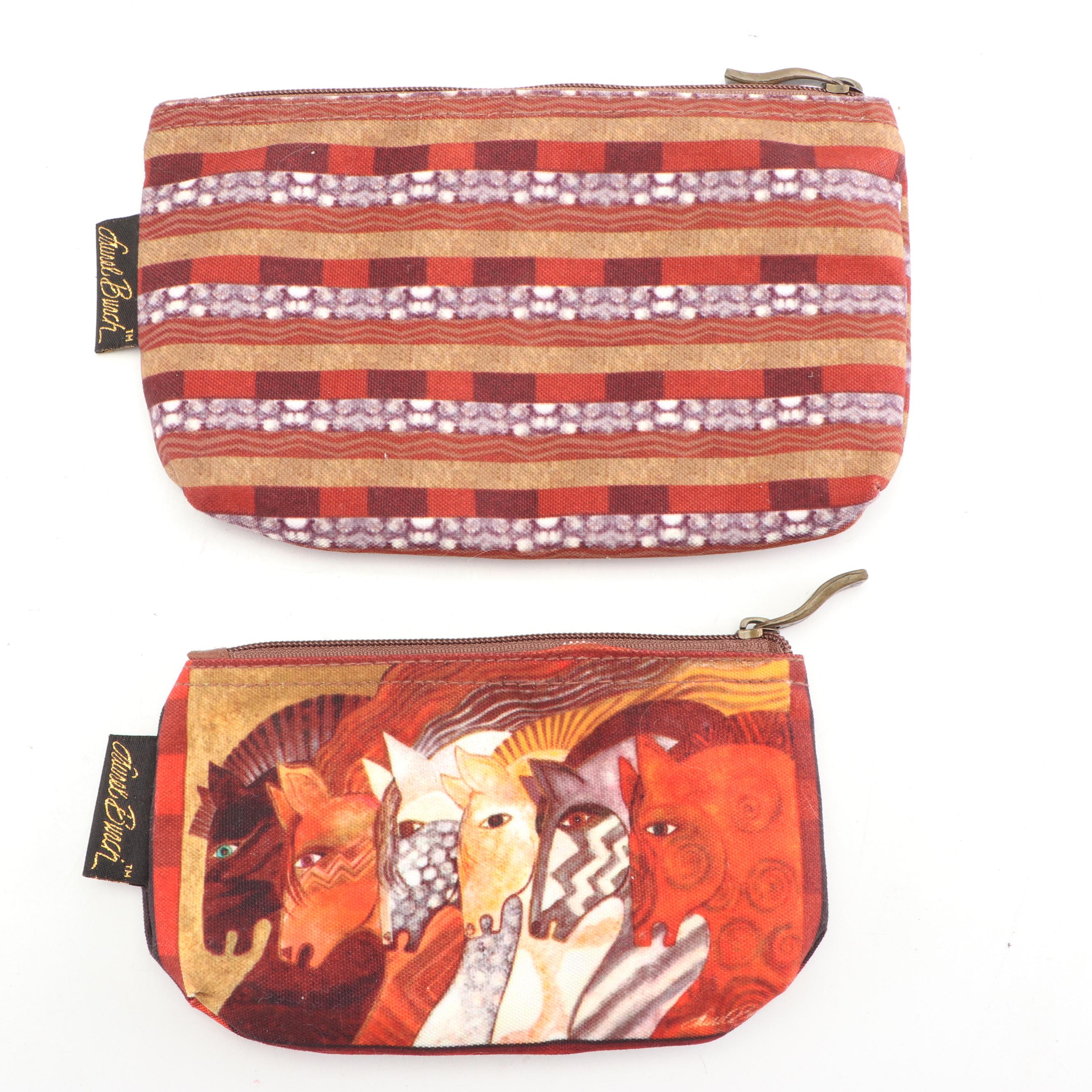 Laurel Burch Canvas Tote and Cosmetic Bags with "Moroccan Mares" Pattern