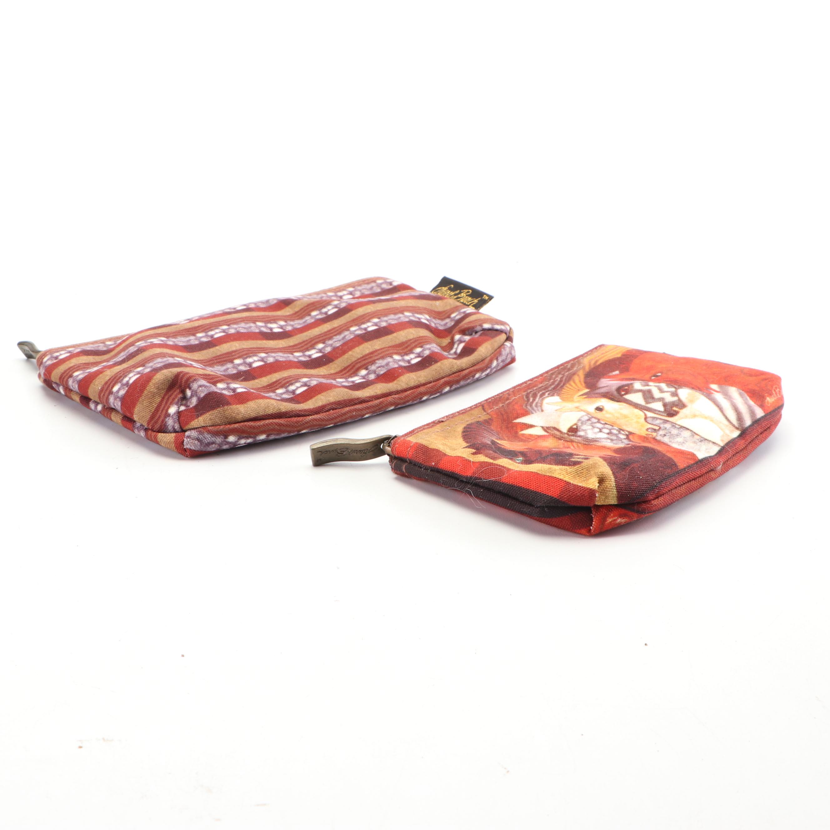 Laurel Burch Canvas Tote and Cosmetic Bags with "Moroccan Mares" Pattern