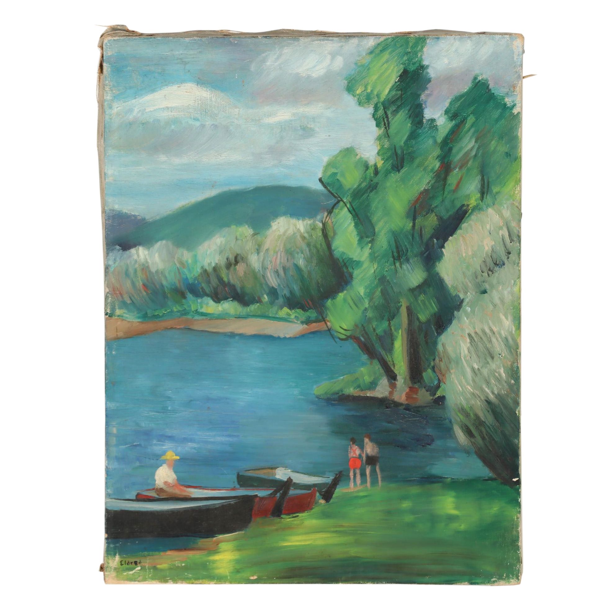 Thomas Brownell Eldred Oil Portrait "Green Lake"