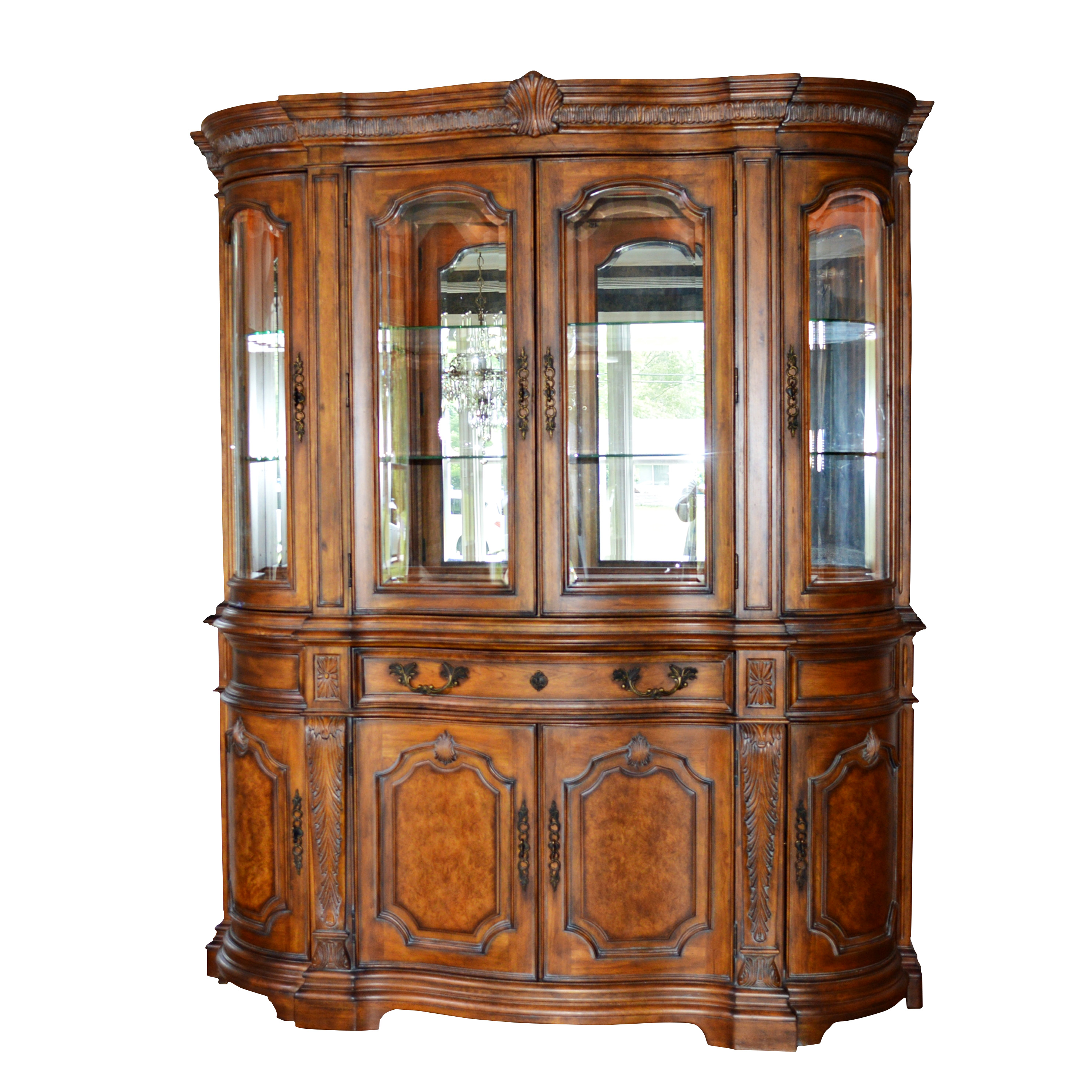 Drexel Heritage "Talavera Tuscan" Illuminated China Cabinet, Contemporary