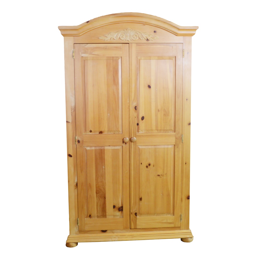 Broyhill, French Provincial Style Pine Armoire