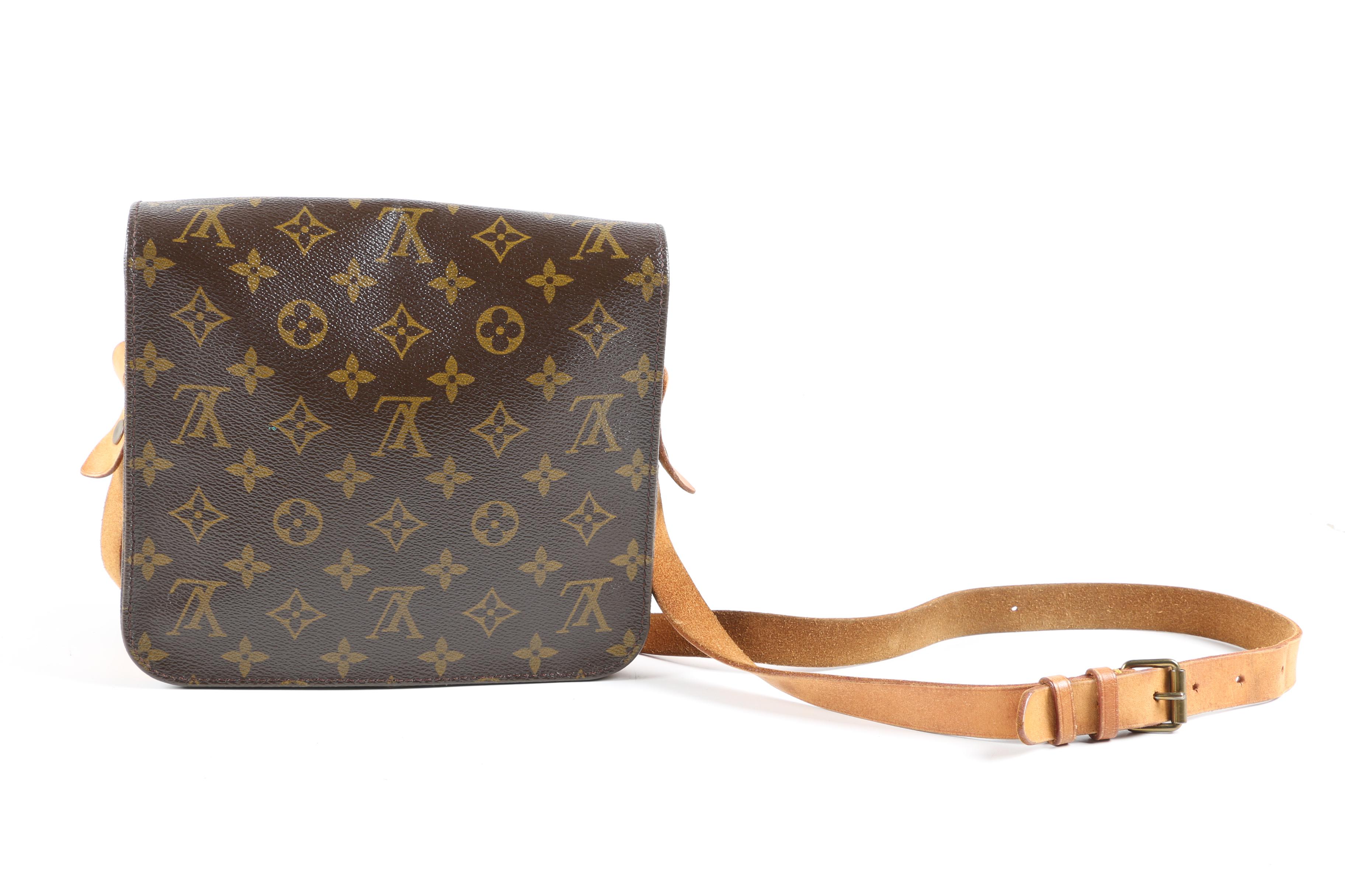Louis Vuitton Paris Cartouchiere MM Bag in Monogram Canvas and Leather, Vintage