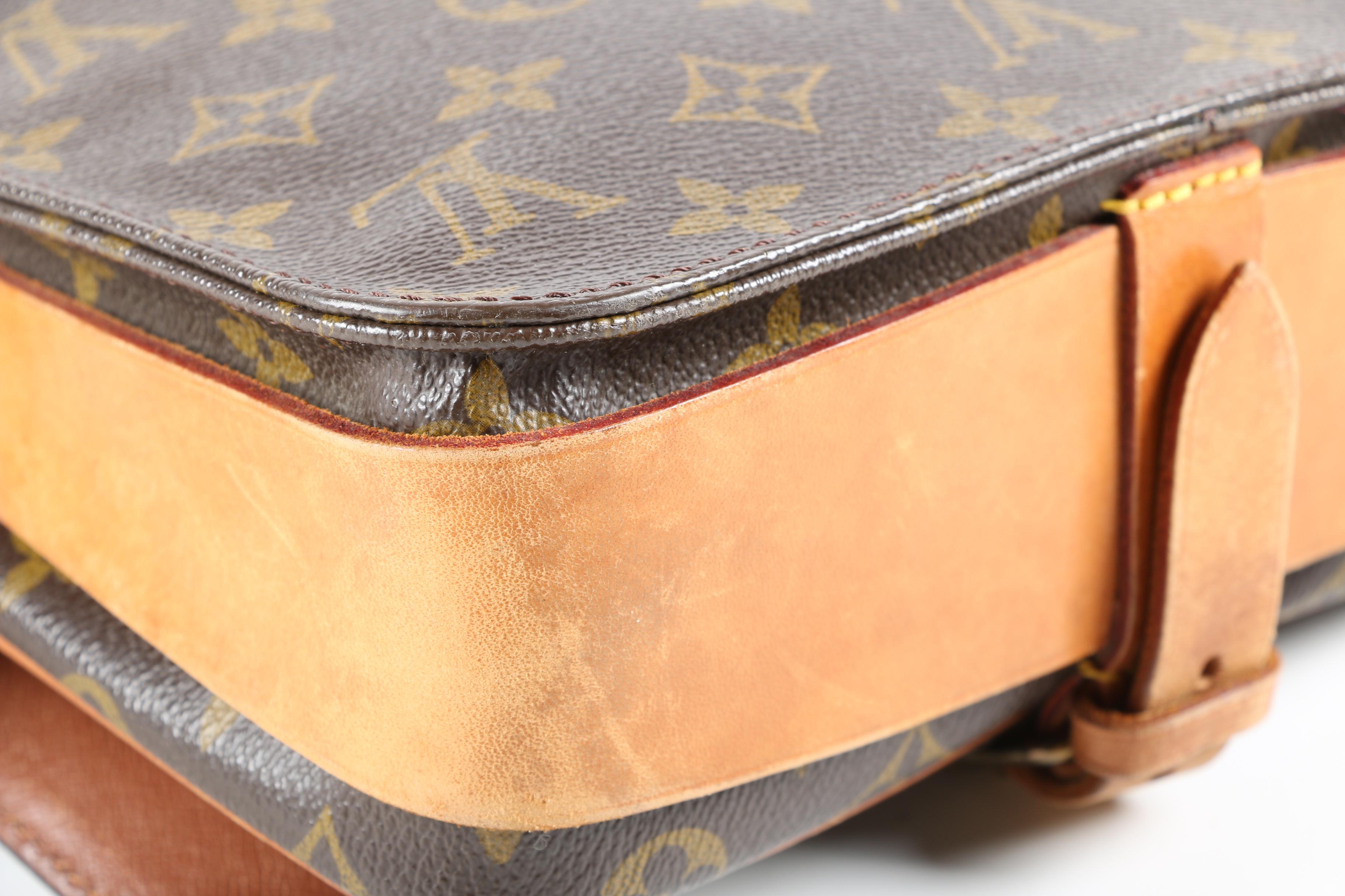 Louis Vuitton Paris Cartouchiere MM Bag in Monogram Canvas and Leather, Vintage