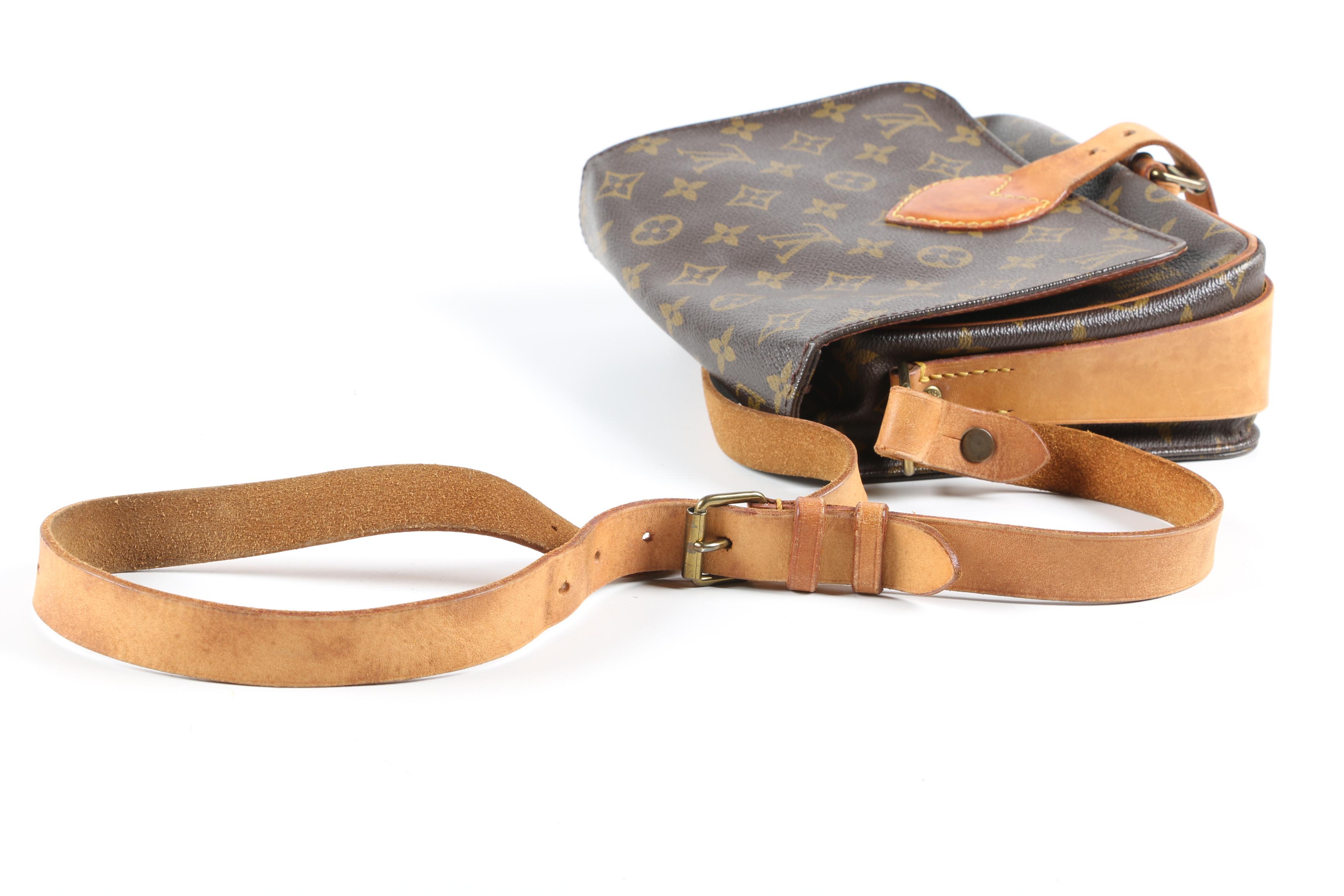 Louis Vuitton Paris Cartouchiere MM Bag in Monogram Canvas and Leather, Vintage