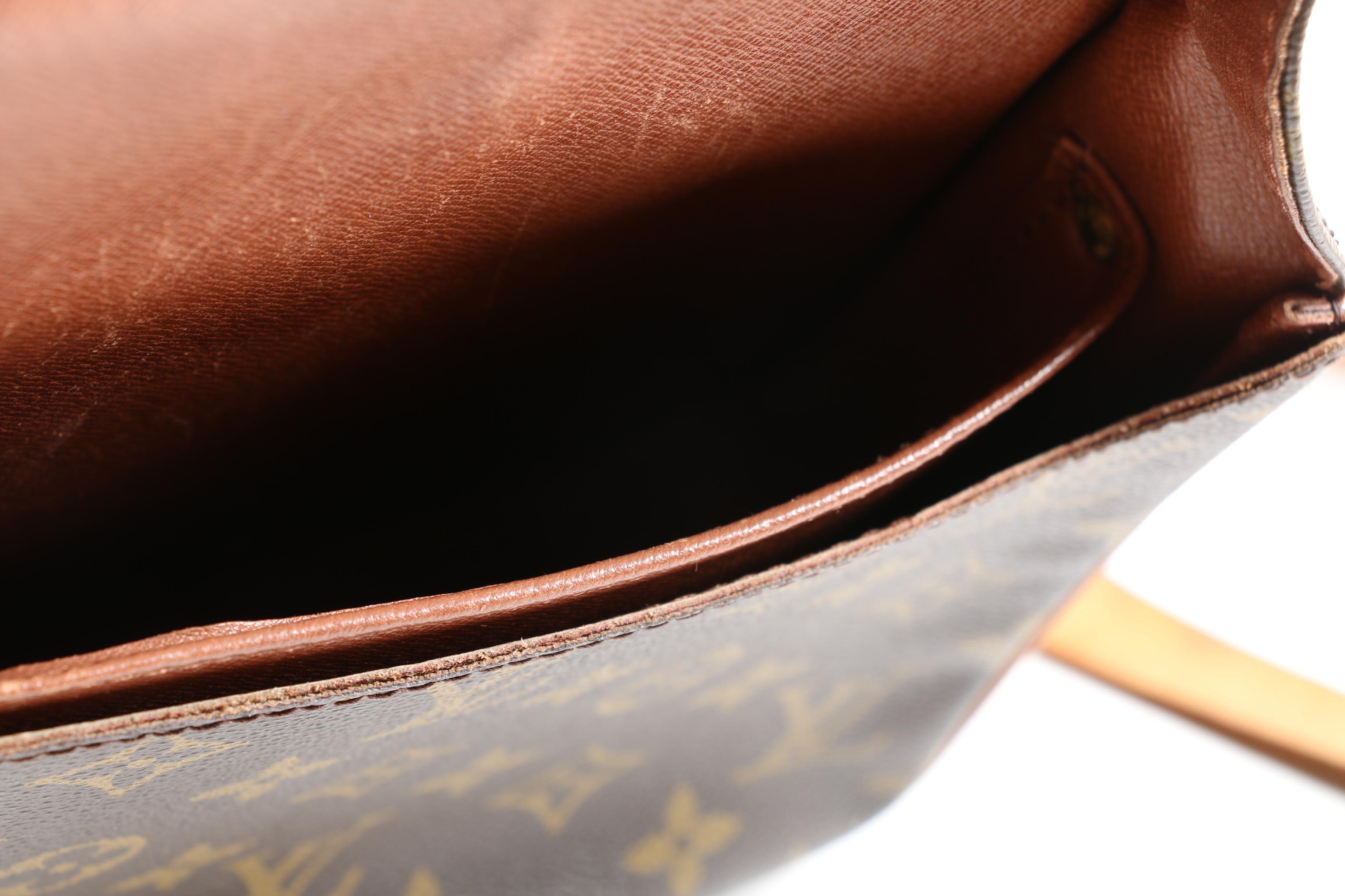 Louis Vuitton Paris Cartouchiere MM Bag in Monogram Canvas and Leather, Vintage