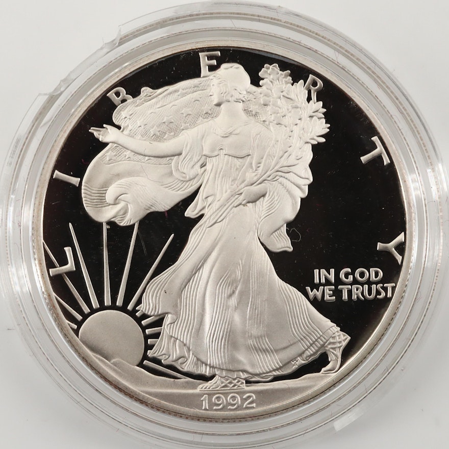 1992-S $1 U.S. Silver Eagle Proof Bullion Coin