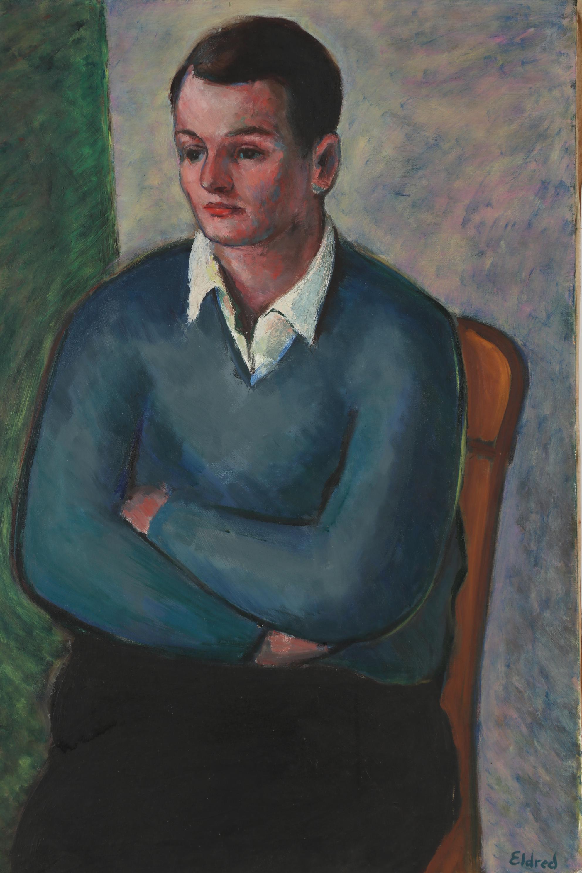 Thomas Eldred Oil Painting "Portrait of Gorden Eldred"