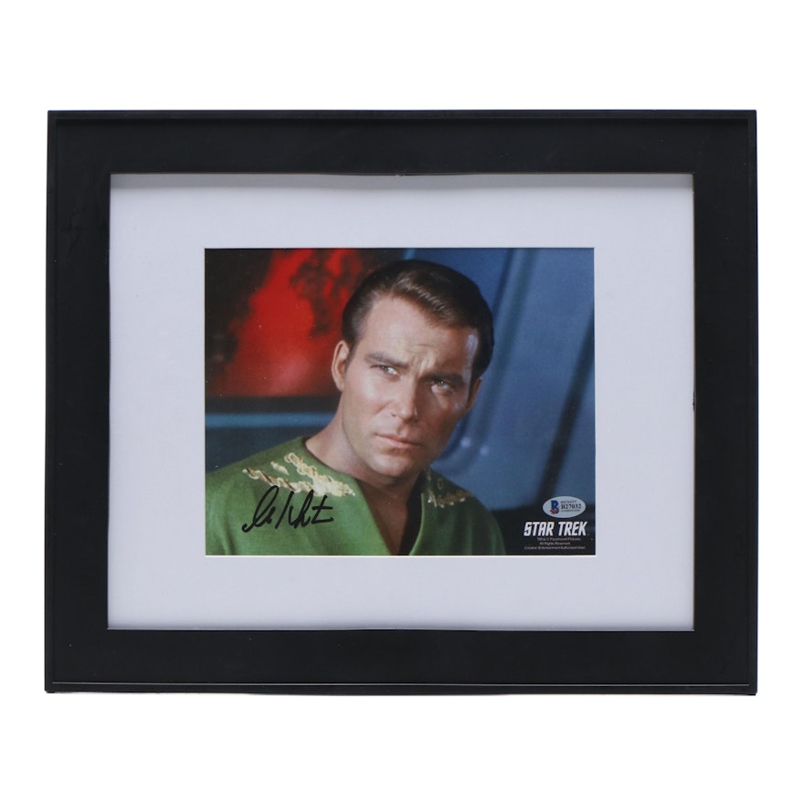 William Shatner Signed Captain James T. Kirk "Star Trek" Framed Photo Print, COA