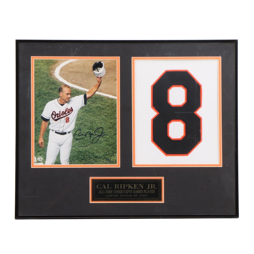 Cal Ripken, Jr. Signed Framed Limited Display, Visual COA