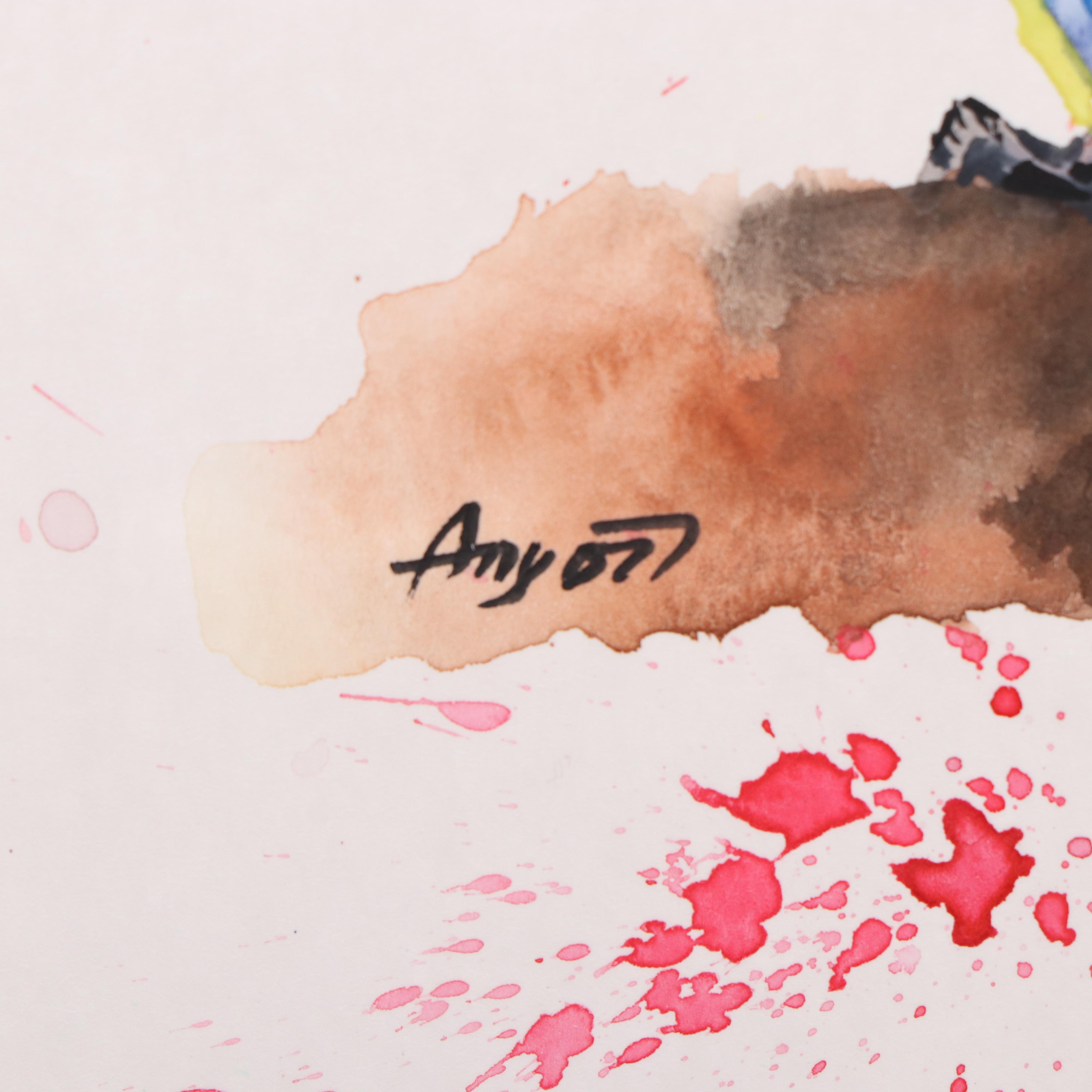 Angor Watercolor Painting of Parrot