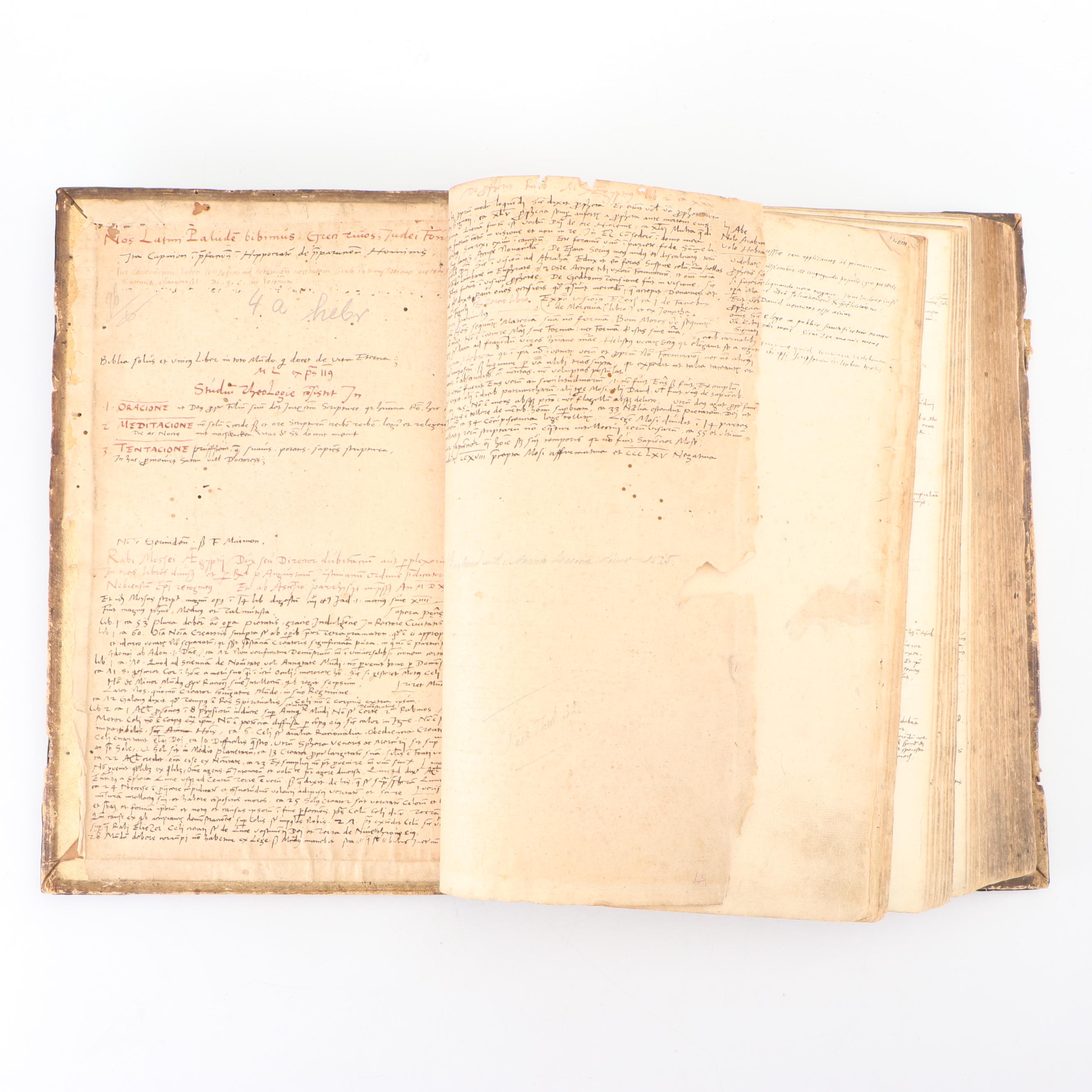 1534 First Edition Sebastian Münster "Hebraica Biblia" Volume I