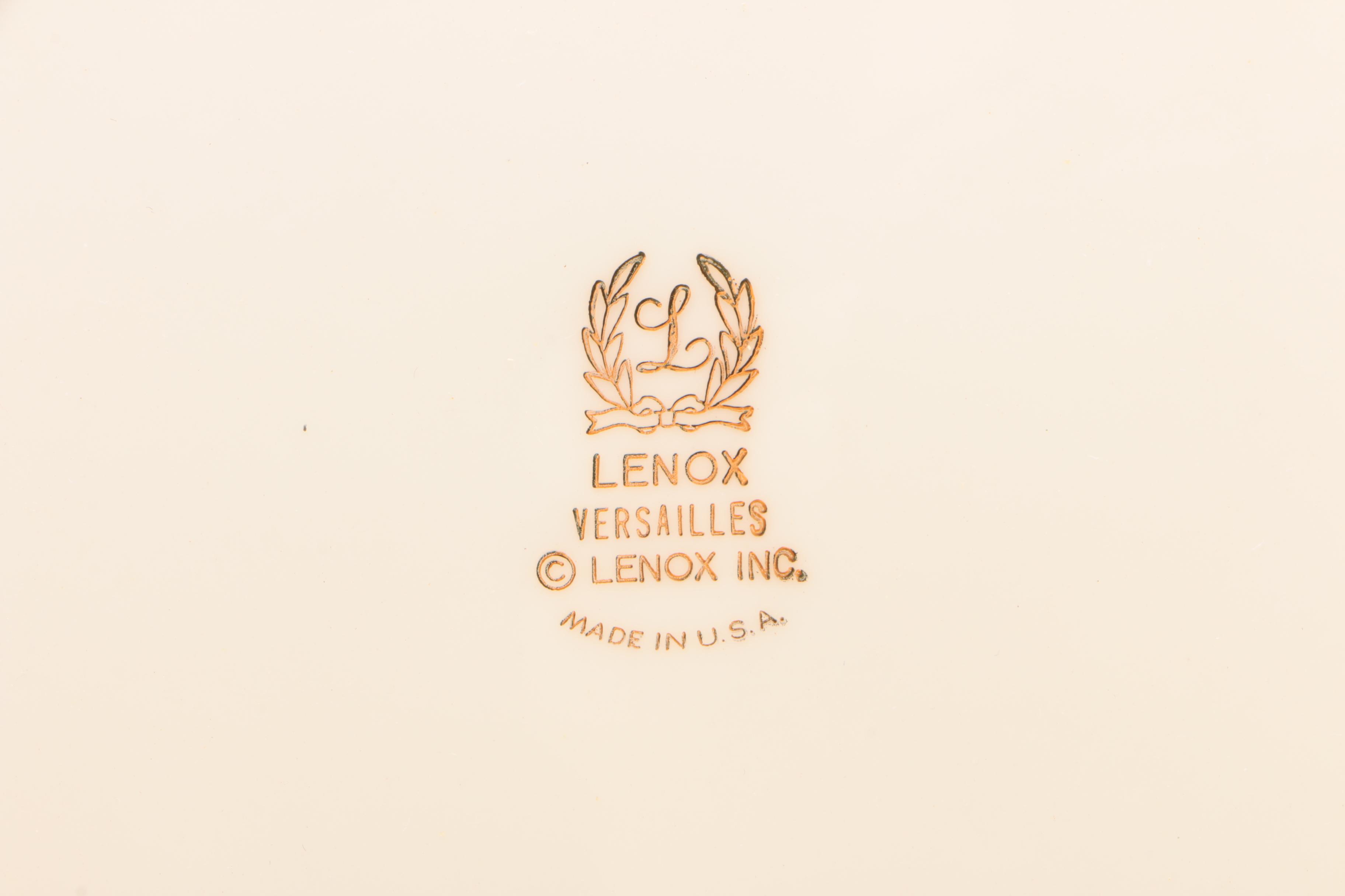 Lenox "Versailles" and "Hayworth" China Dinnerware, Vintage